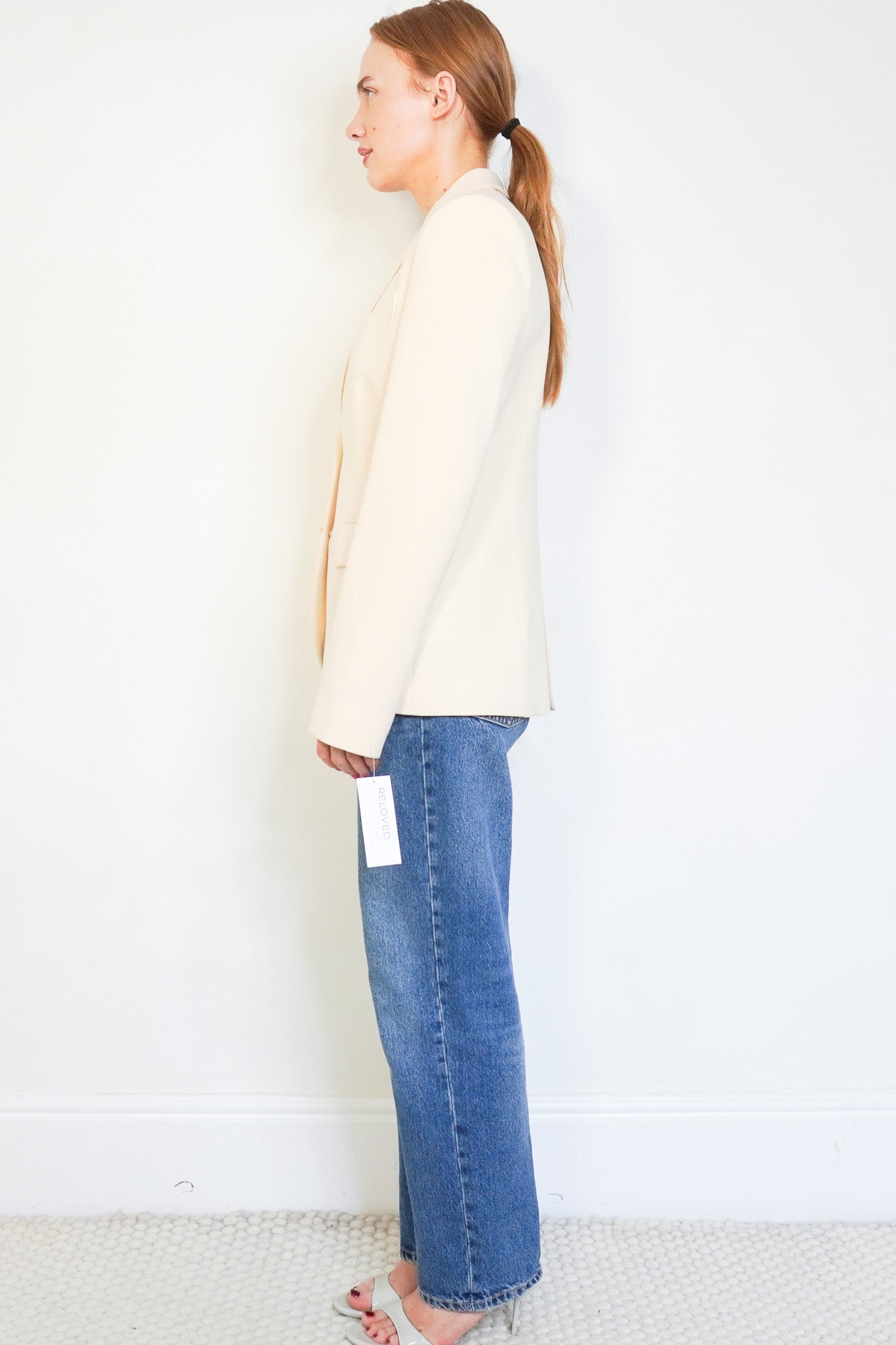 Side photo of the Emilio Pucci Cream Tailored Jacket