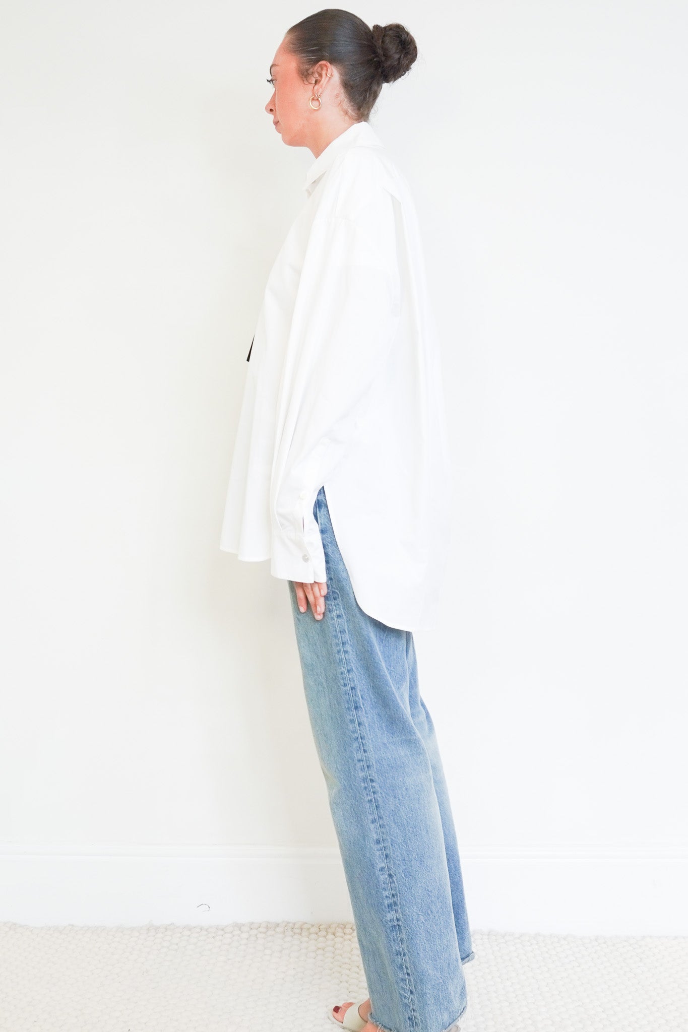 Side photo of the New Versace White Shirt 