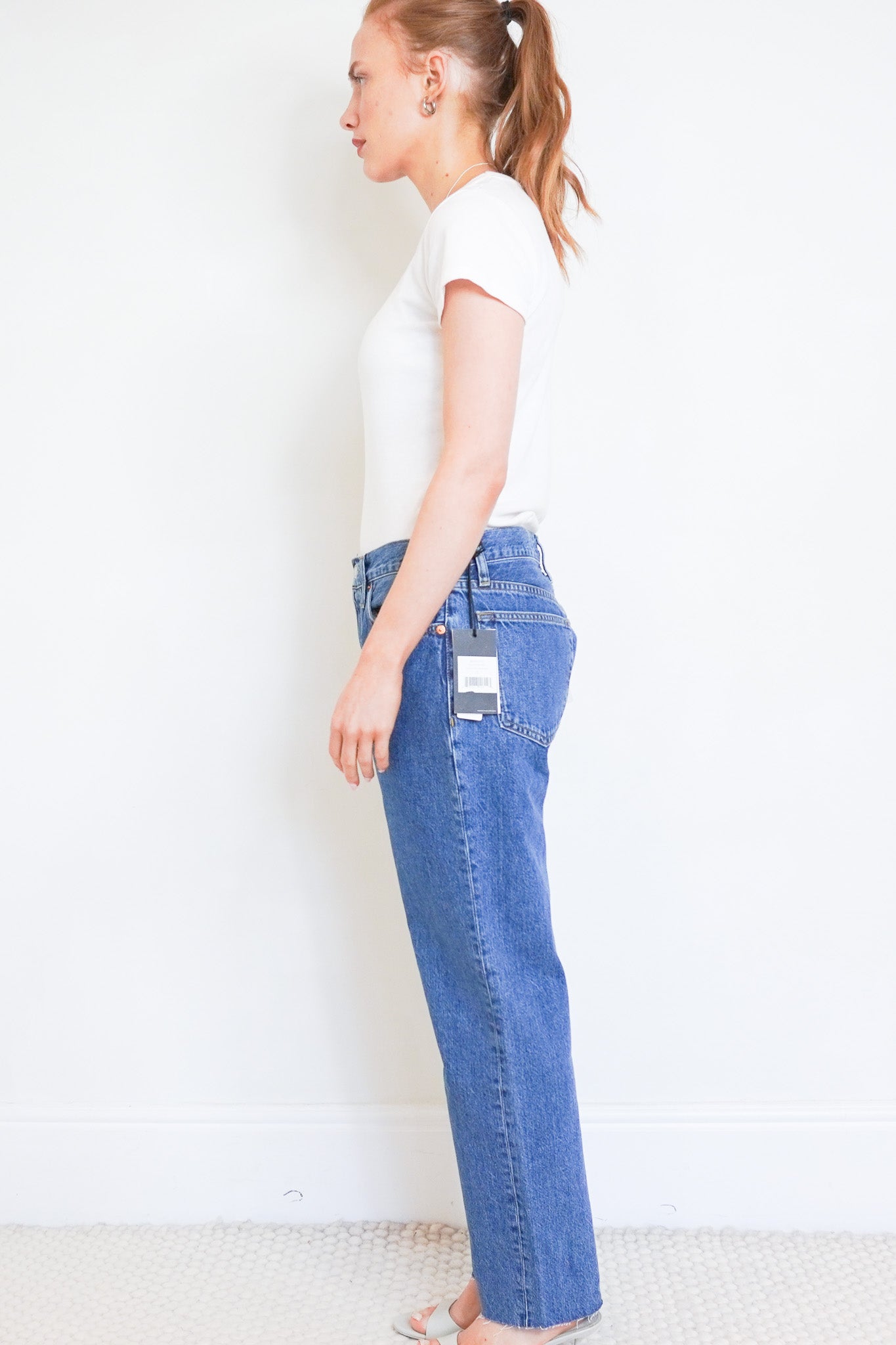 RE/DONE Blue Medium Stove Pipe Jeans RRP £265 | Authentic Preloved - Reloved Again