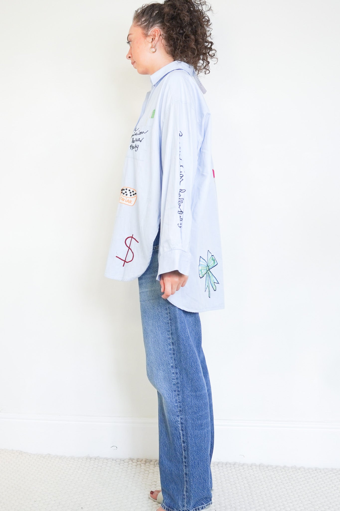 Side photo of the Stella Nova Million Dollar Baby Shirt