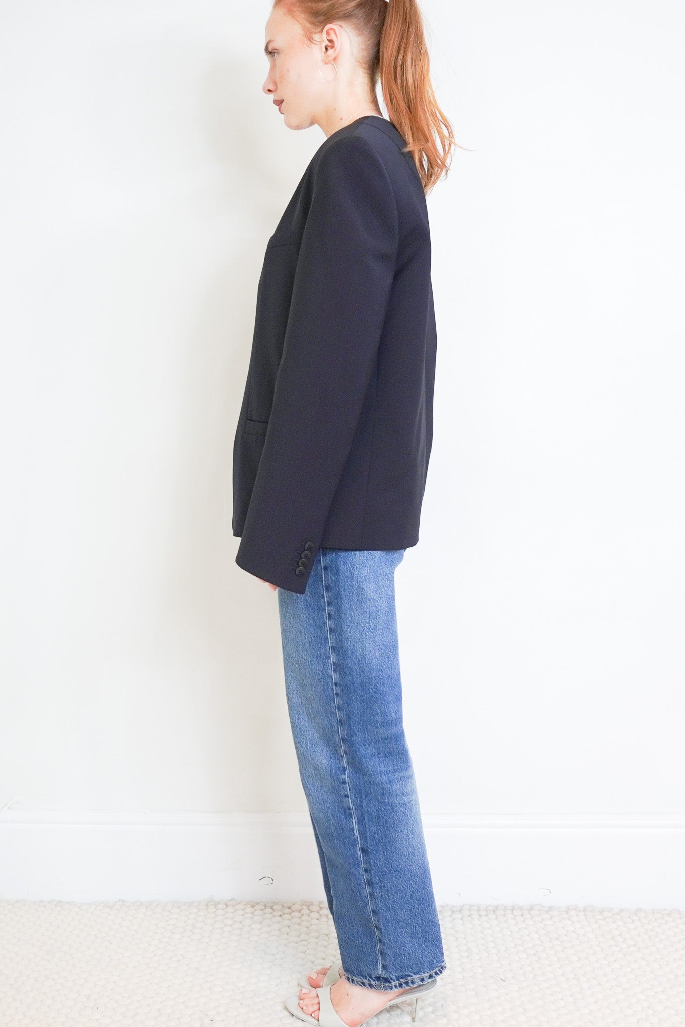Tibi Blazer in Navy RRP 700 | Authentic Preloved - Reloved Again