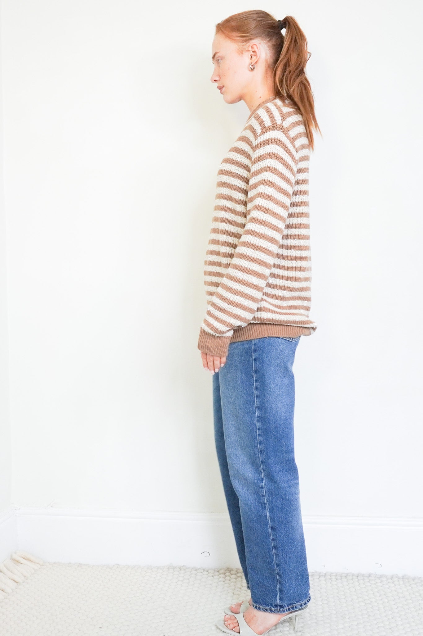 Brunello Cucinelli Striped Jumper RRP £1555 | Authentic Preloved - Reloved Again