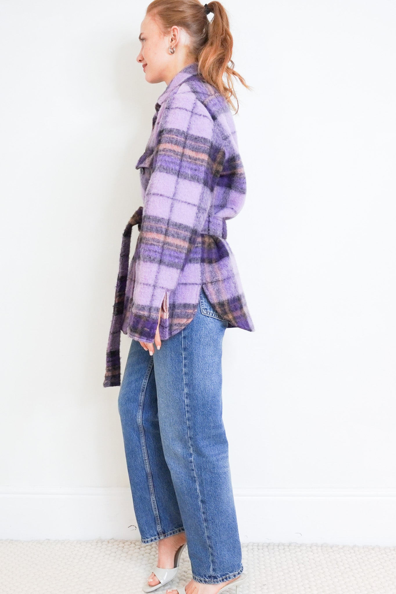 The Andamane Purple Check Shacket RRP £520 | Authentic Preloved - Reloved Again