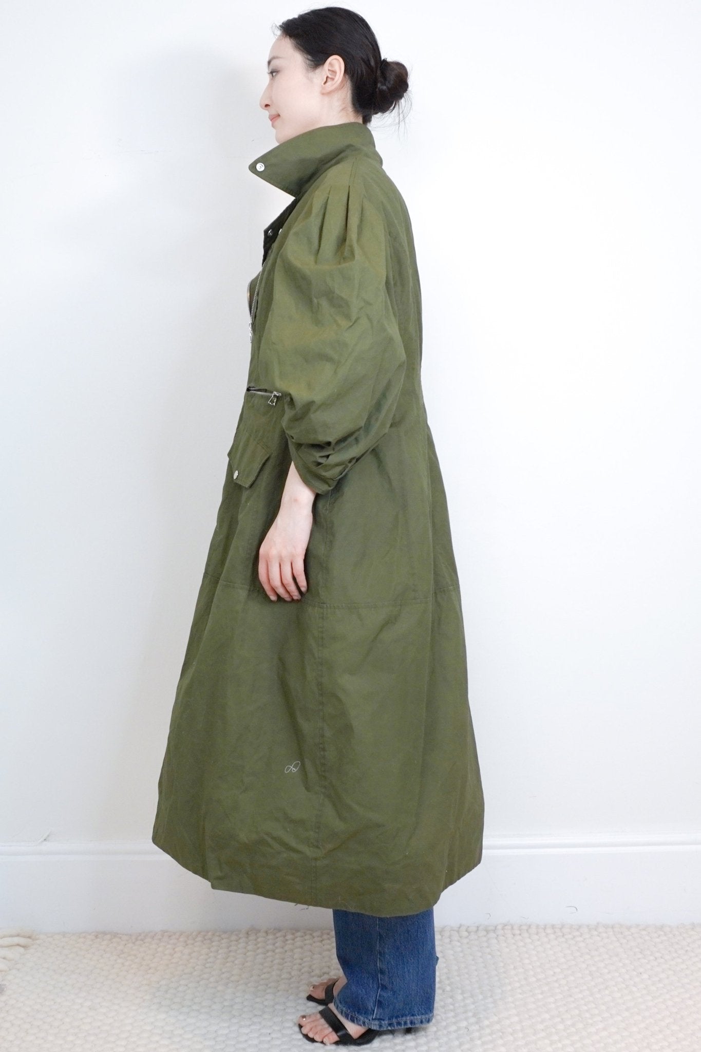 Simone Rocha Green Long Line Parka RRP £1500 | Authentic Preloved - Reloved Again