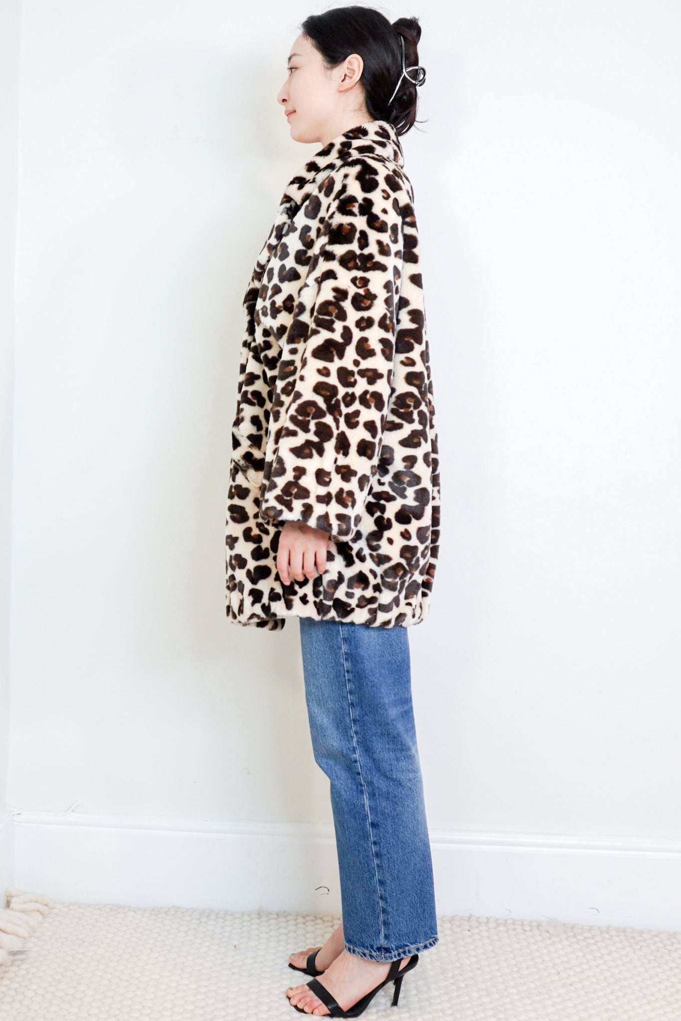 Sonia by Sonia Rykiel Faux Fur Leopard Coat RRP £700 | Authentic Preloved - Reloved Again