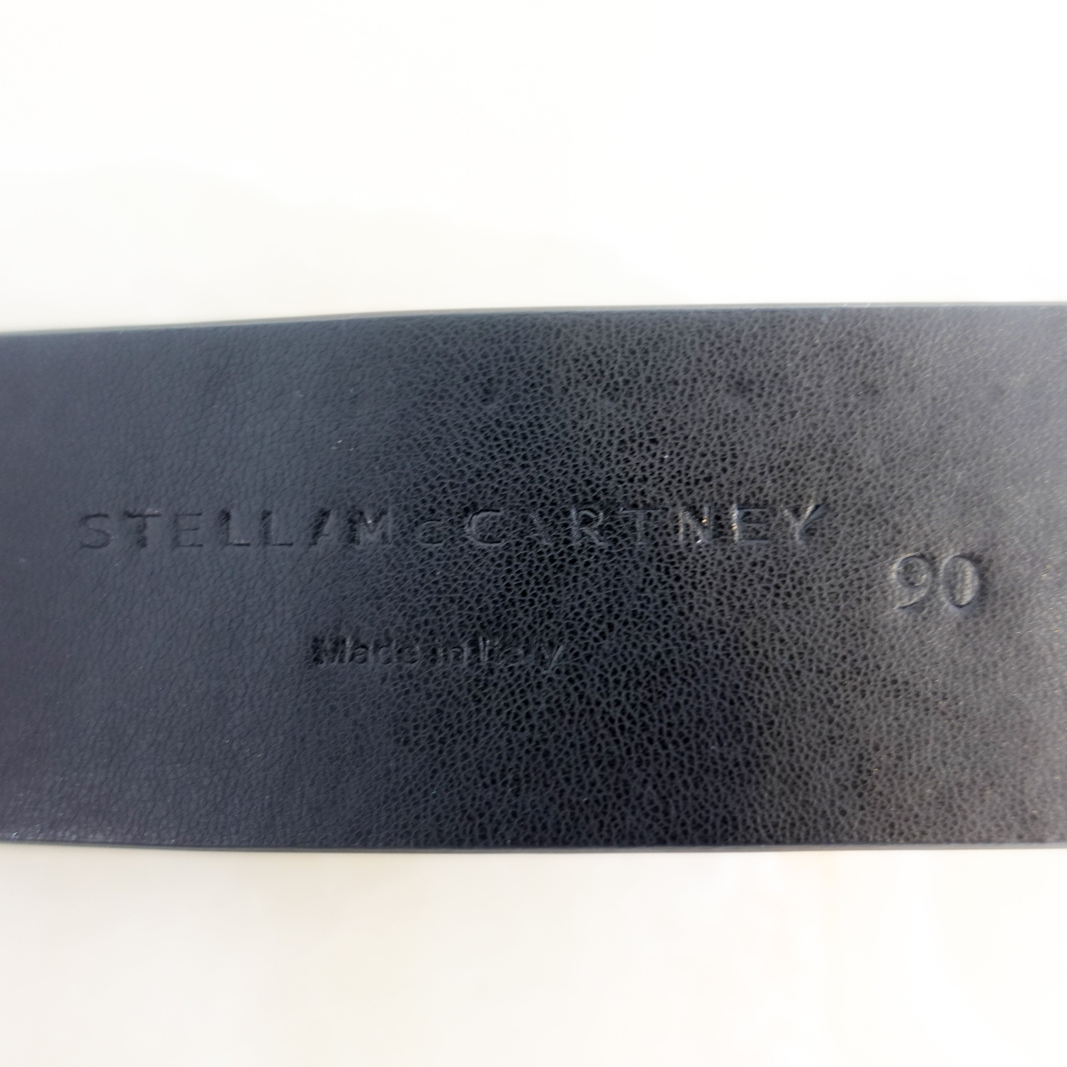 Stella-McCartney-Black-Silver-Studded-Belt-label-picture-Chelsea-London