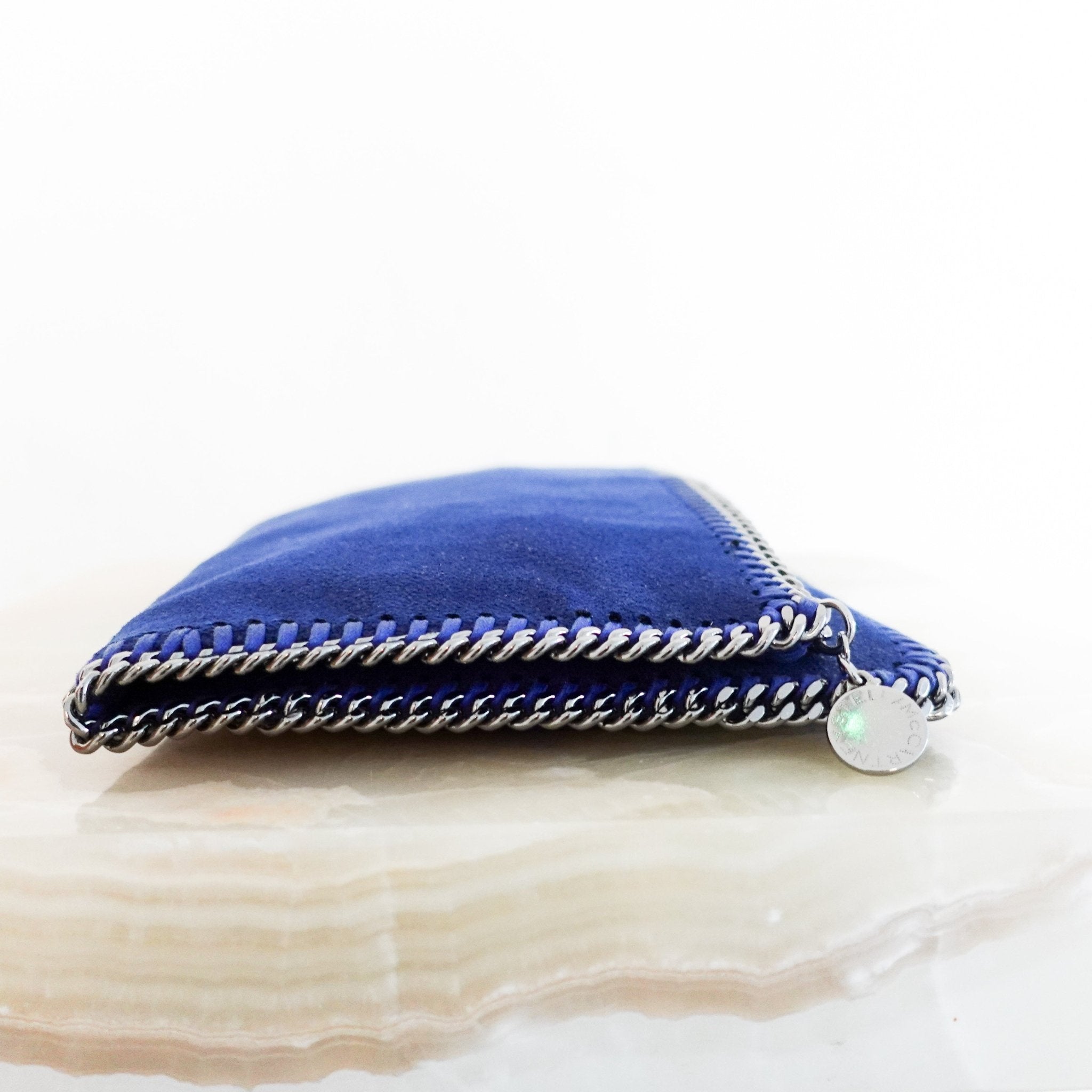 Stella McCartney Blue Falabella Bifold Clutch RRP £500 | Authentic Preloved - Reloved Again
