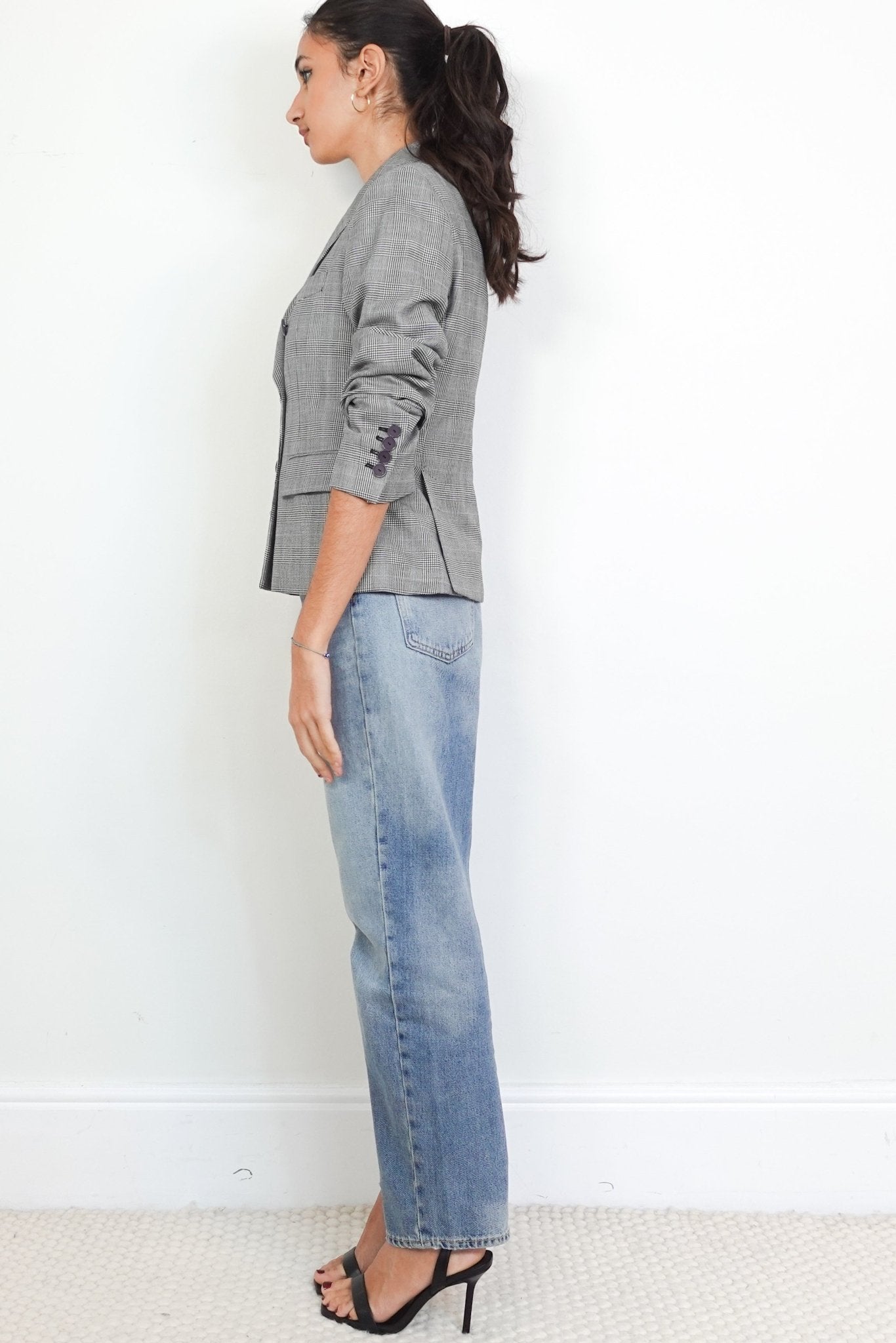 Stella McCartney Grey Houndstooth Blazer RRP £1000 | Authentic Preloved - Reloved Again