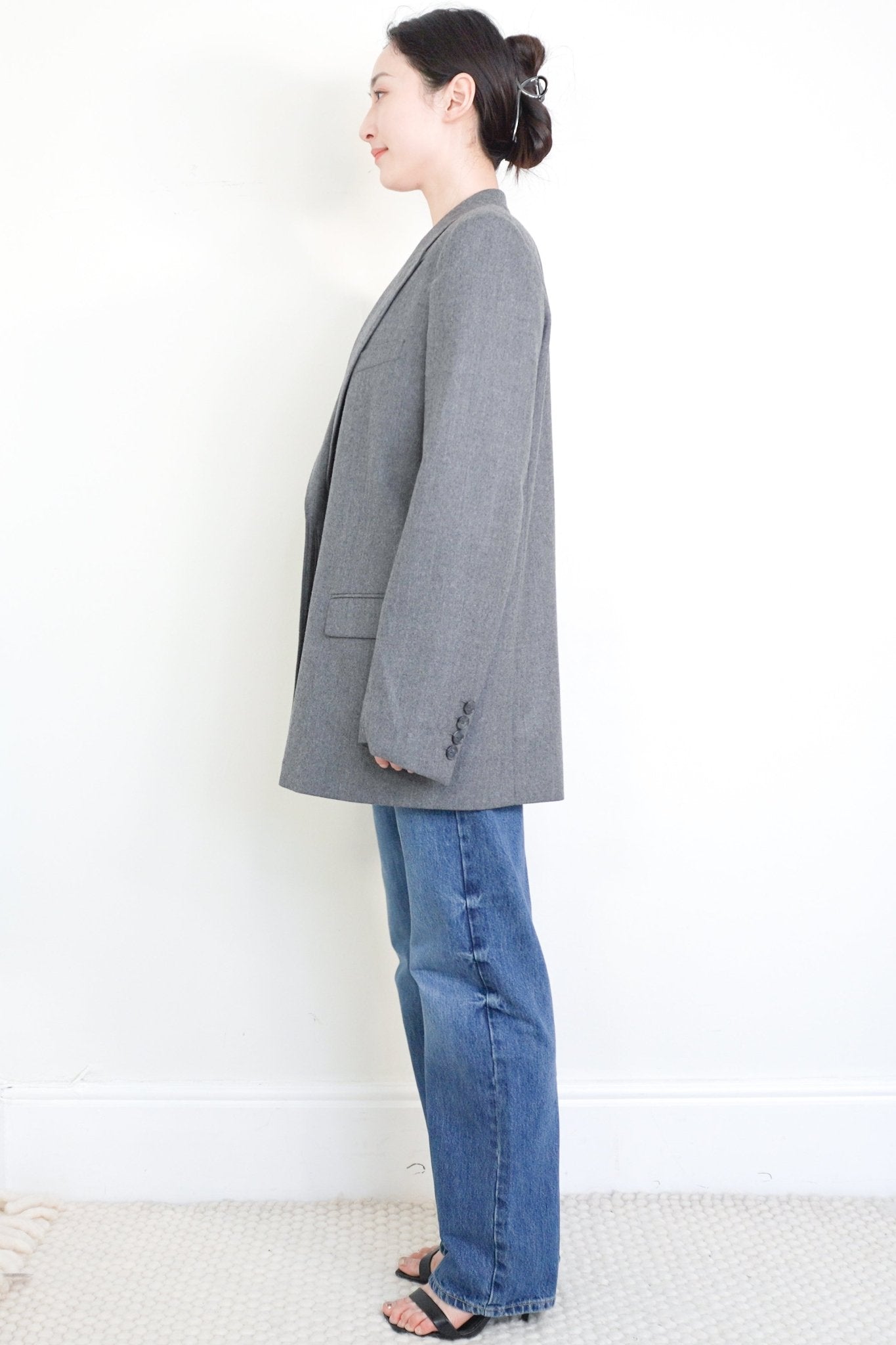 Stella McCartney Grey Wool Blazer RRP £1100 | Authentic Preloved - Reloved Again