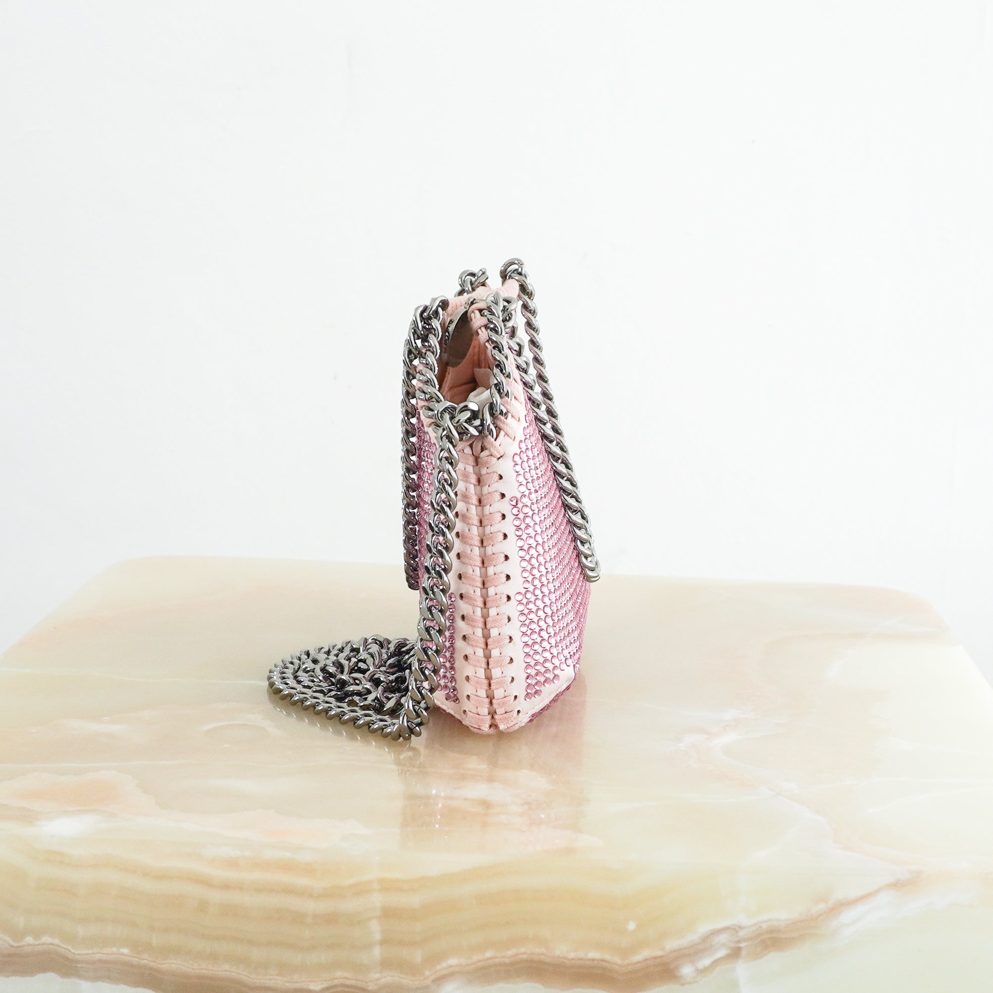 Stella McCartney Pink Mini Fabella Crystal Bag RRP £850 | Authentic Preloved - Reloved Again
