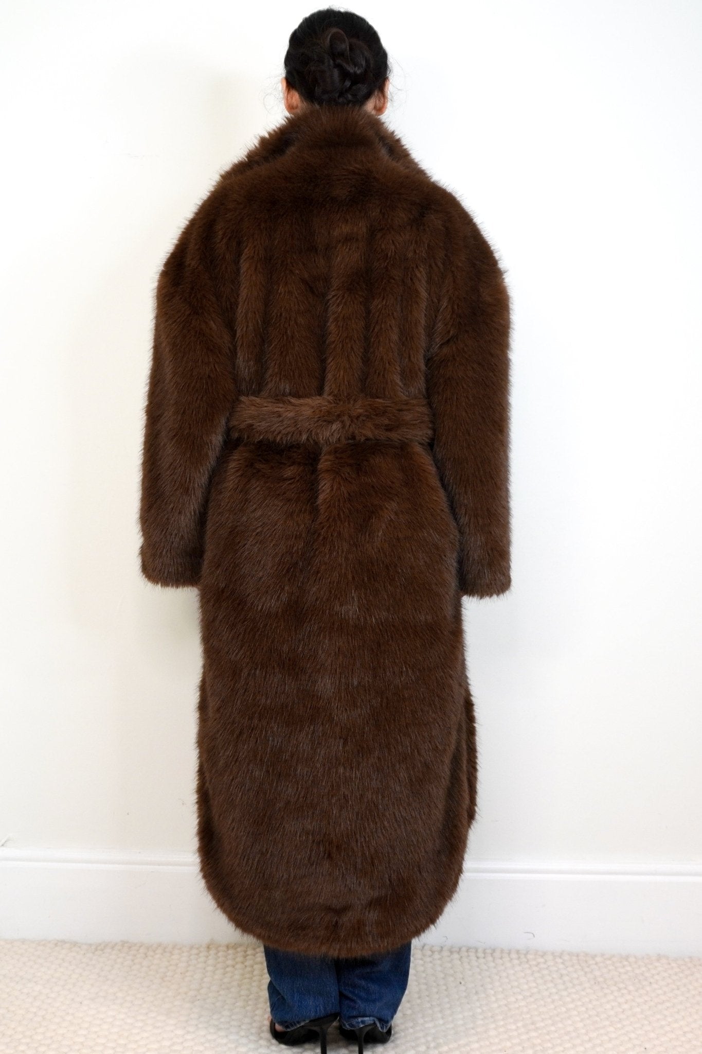 The Frankie Shop Ravello Faux Fur Robe Coat RRP £550 | Authentic Preloved - Reloved Again