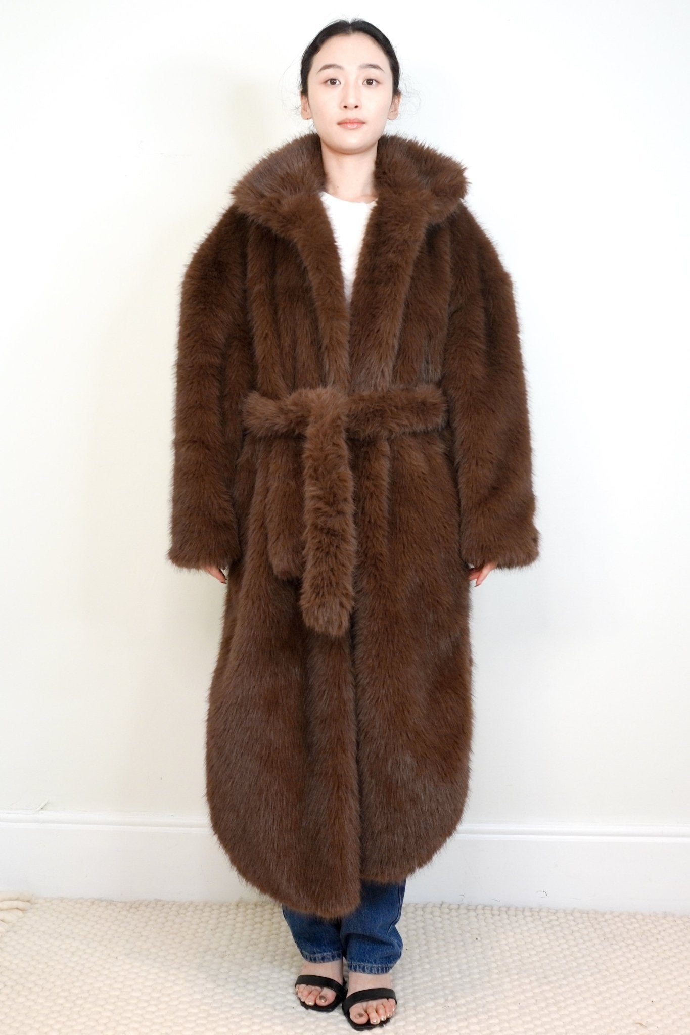 The Frankie Shop Ravello Faux Fur Robe Coat RRP £550 | Authentic Preloved - Reloved Again