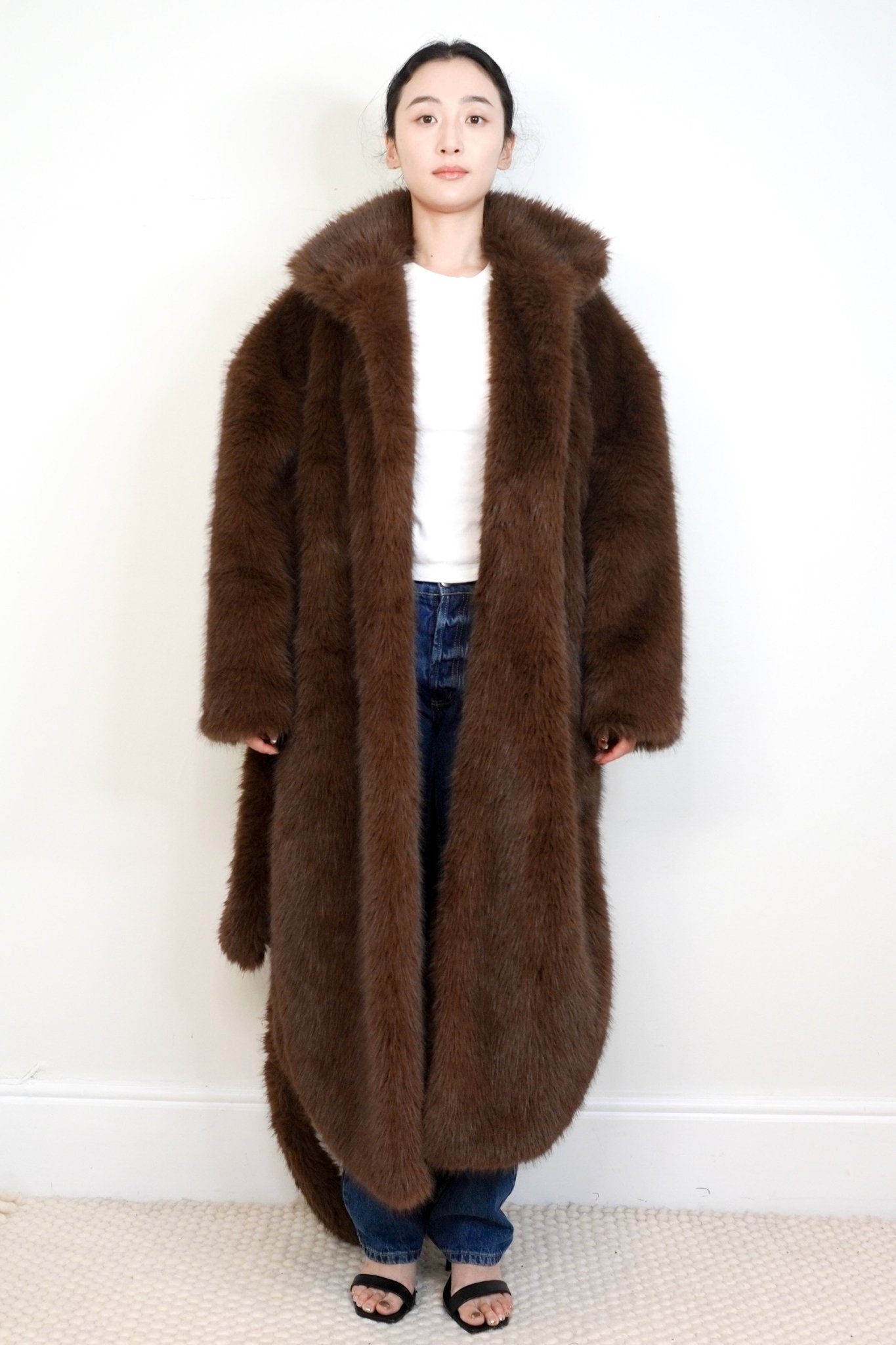 The Frankie Shop Ravello Faux Fur Robe Coat RRP £550 | Authentic Preloved - Reloved Again