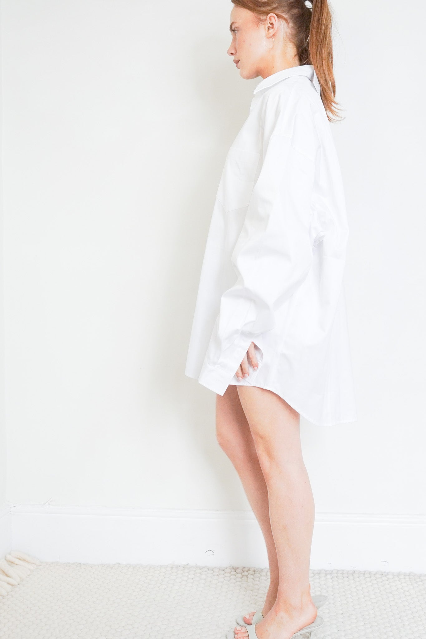 The-Frankie-Shop-White-Bloom-Midi-Shirt-Dress-Side-Picture