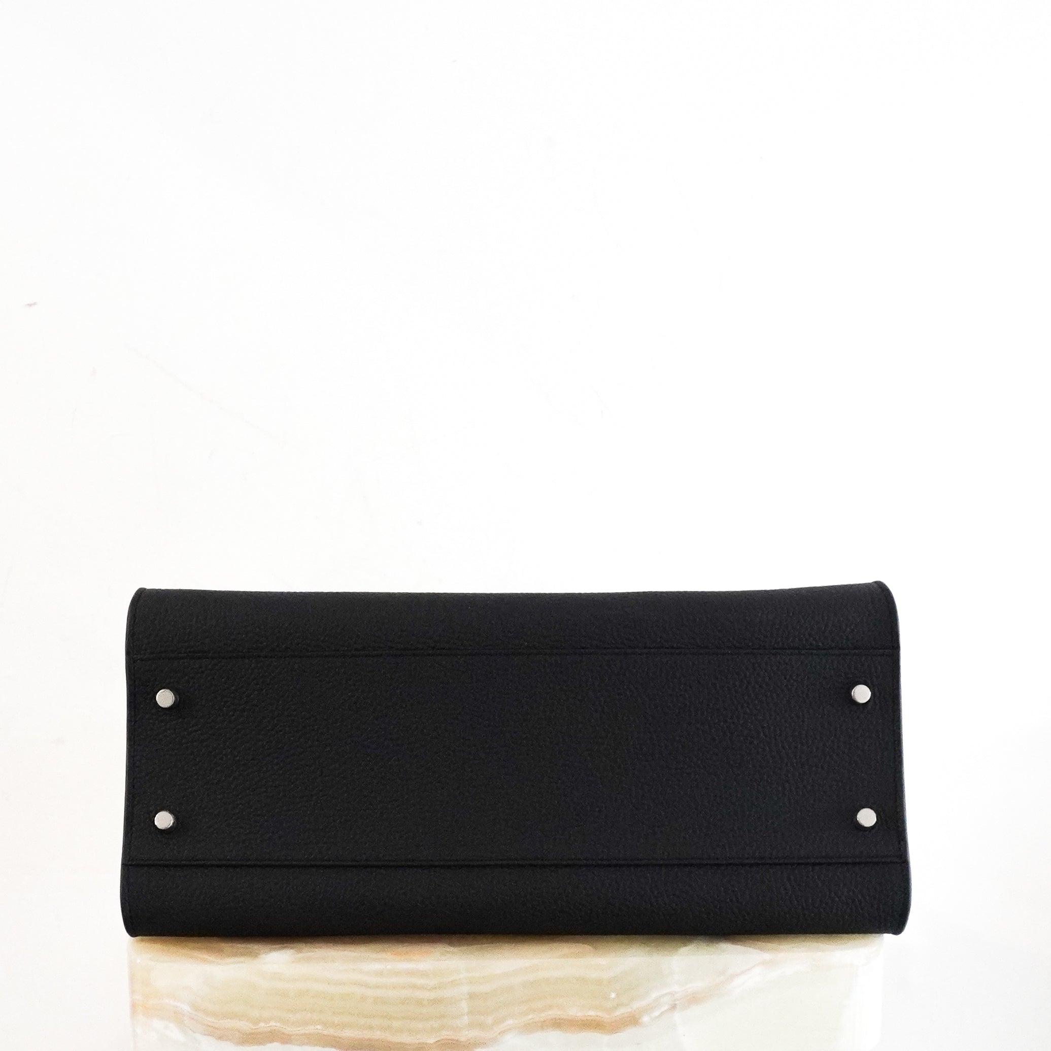 The Row Margaux 12 Marine Shoulder Bag RRP £4540 | Authentic Preloved - Reloved Again