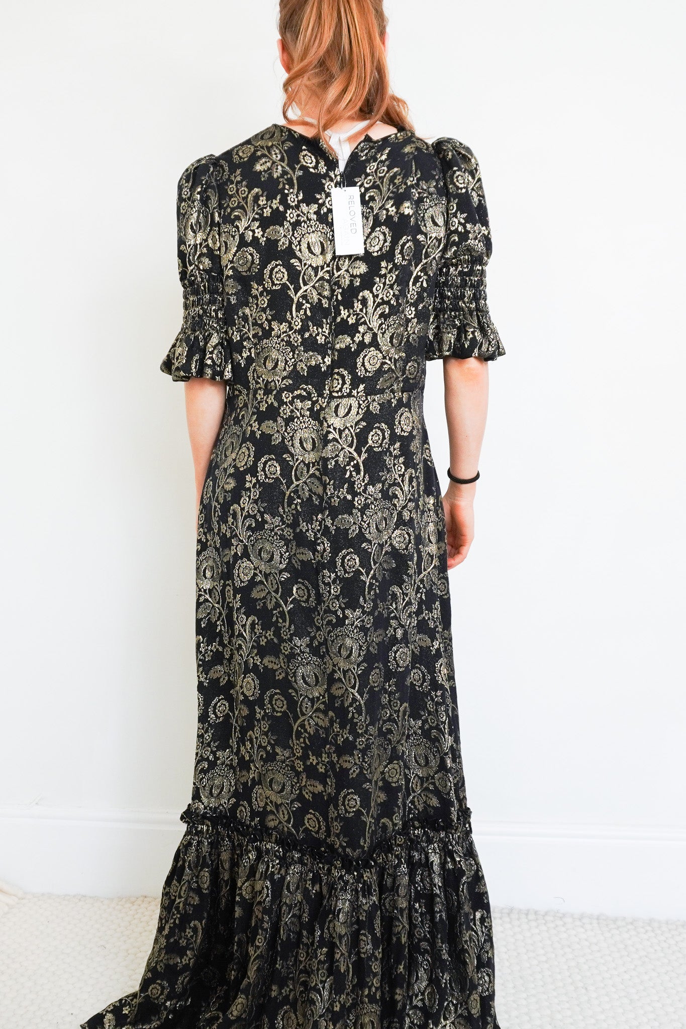 The Vampire's Wife Black and Gold Floral Dress RRP £1,000 | Authentic Preloved - Reloved Again
