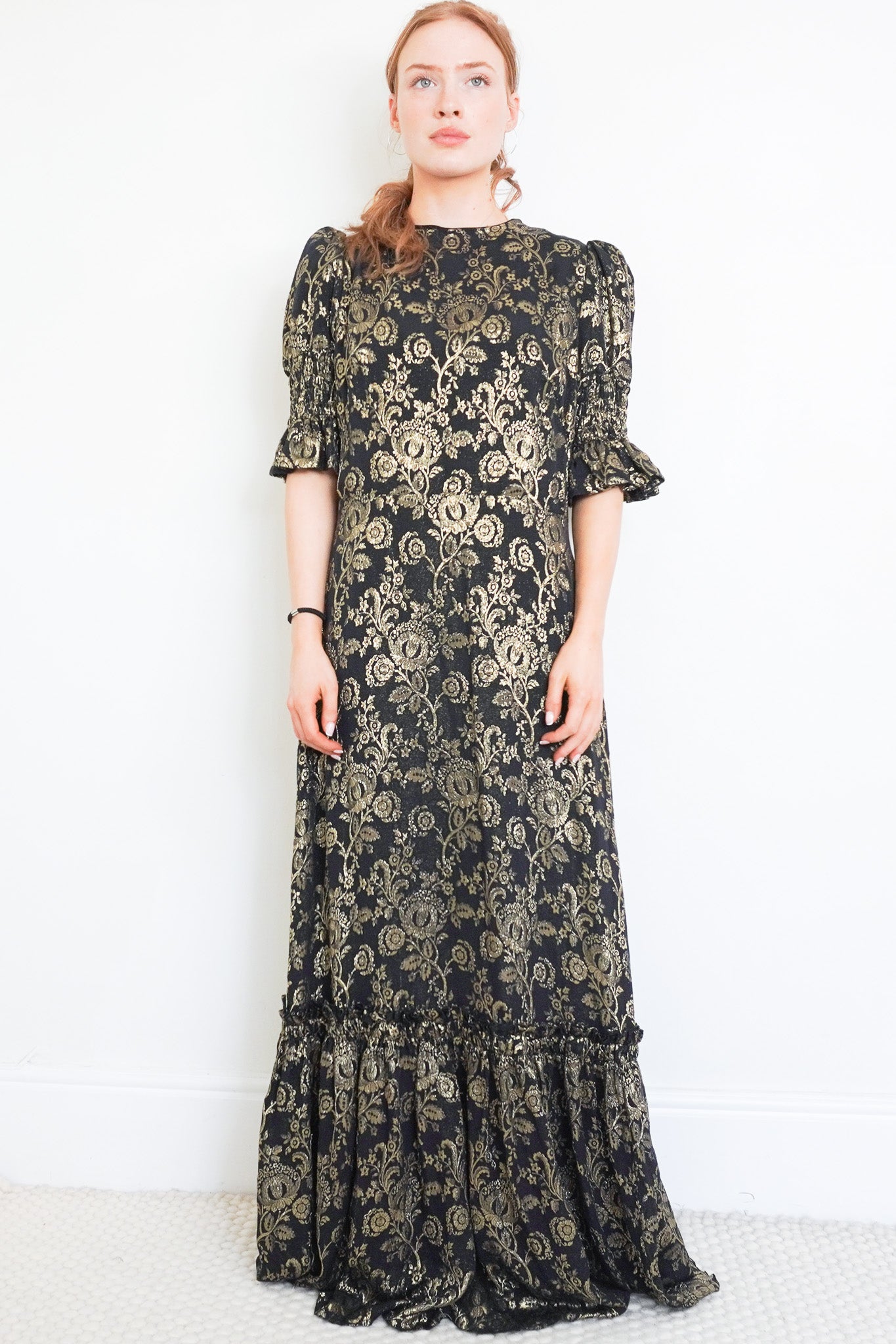 The Vampire's Wife Black and Gold Floral Dress RRP £1,000 | Authentic Preloved - Reloved Again