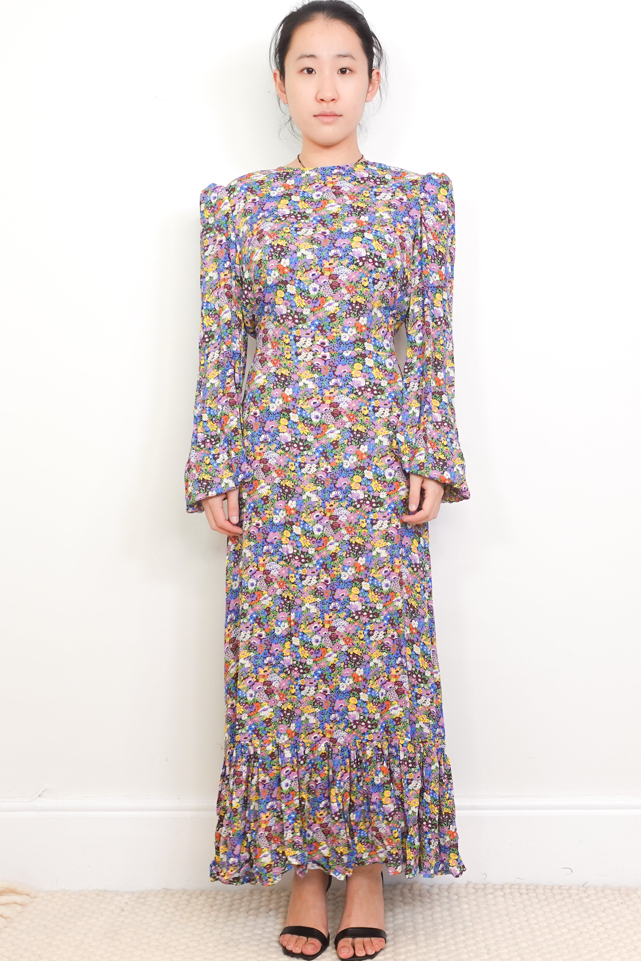 The-Vampire's-Wife-Multicolour-Floral-Maxi-Dress-front-picture-Chelsea-London