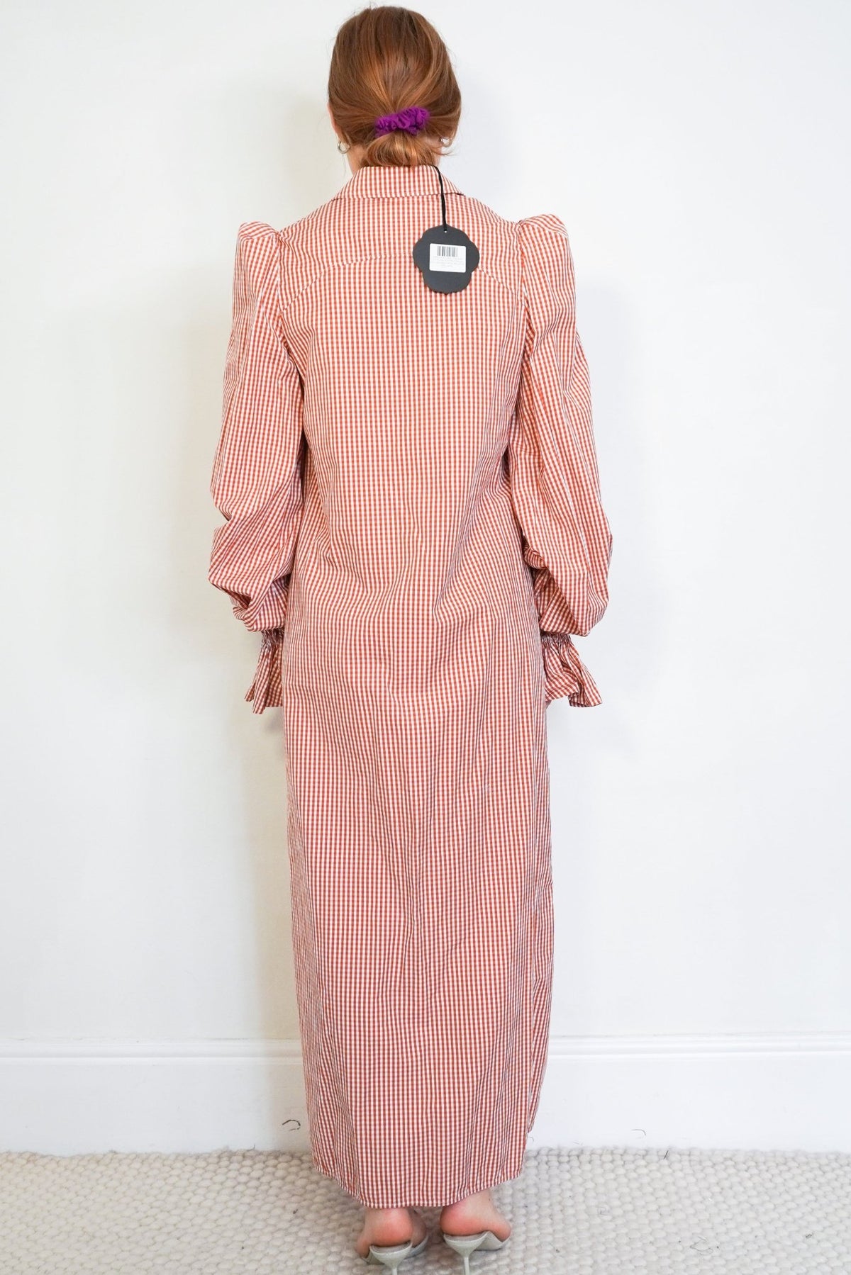 The Vampire’s Wife The Spell Tan Mini Gingham Cotton Maxi Dress (RRP £1000) | Authentic Preloved - Reloved Again