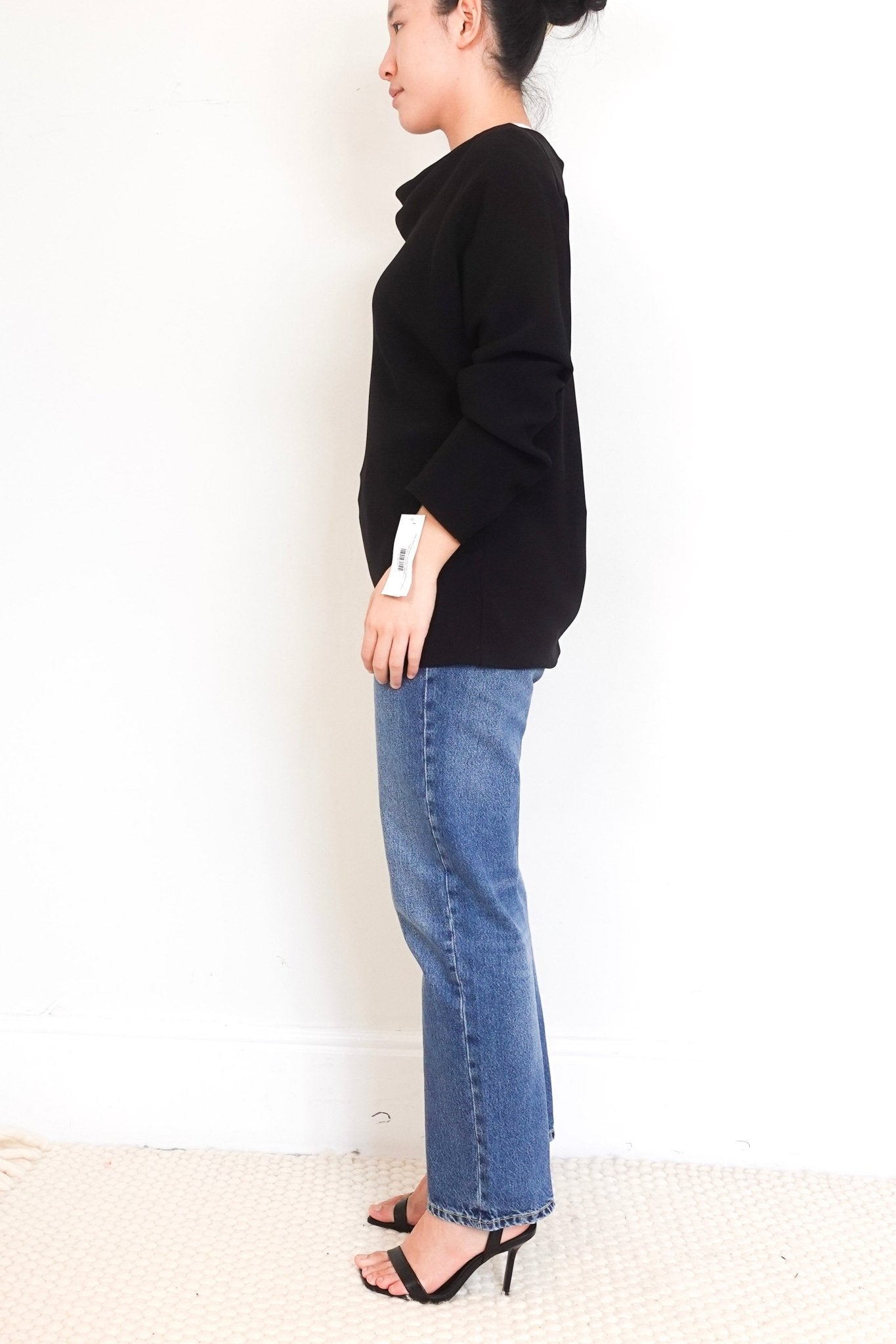 Theory Black Cowl Neck Top RRP £795 FINAL SALE | Authentic Preloved - Reloved Again