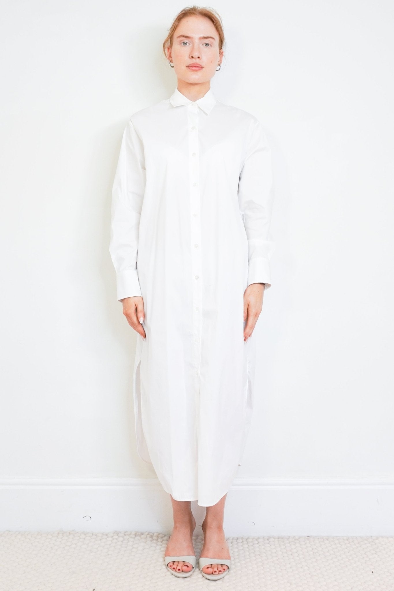 Theory White Cotton Shirt Dress (RRP £300)