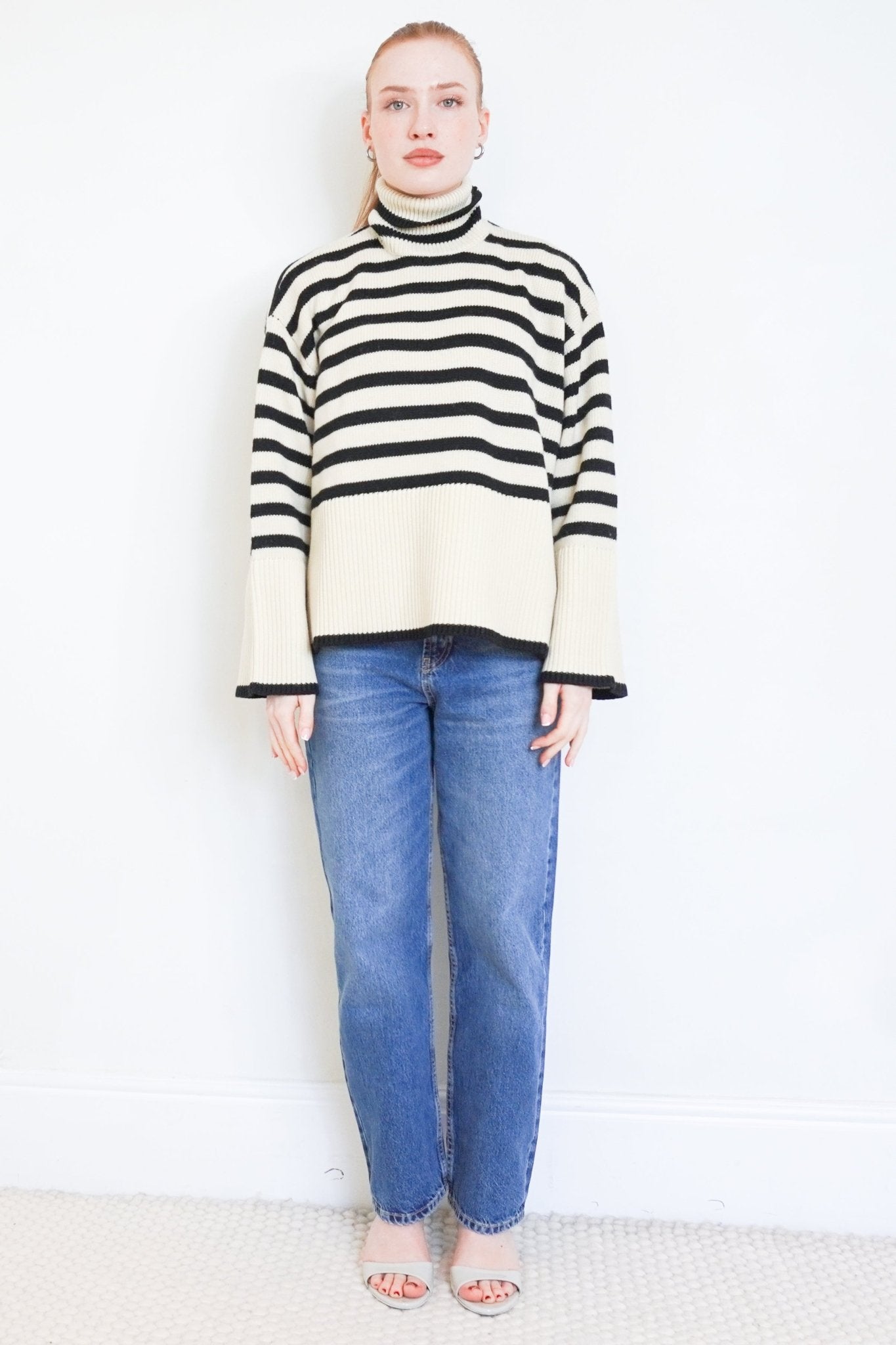 Toteme Breton Turtle Neck Jumper RRP £250 | Authentic Preloved - Reloved Again