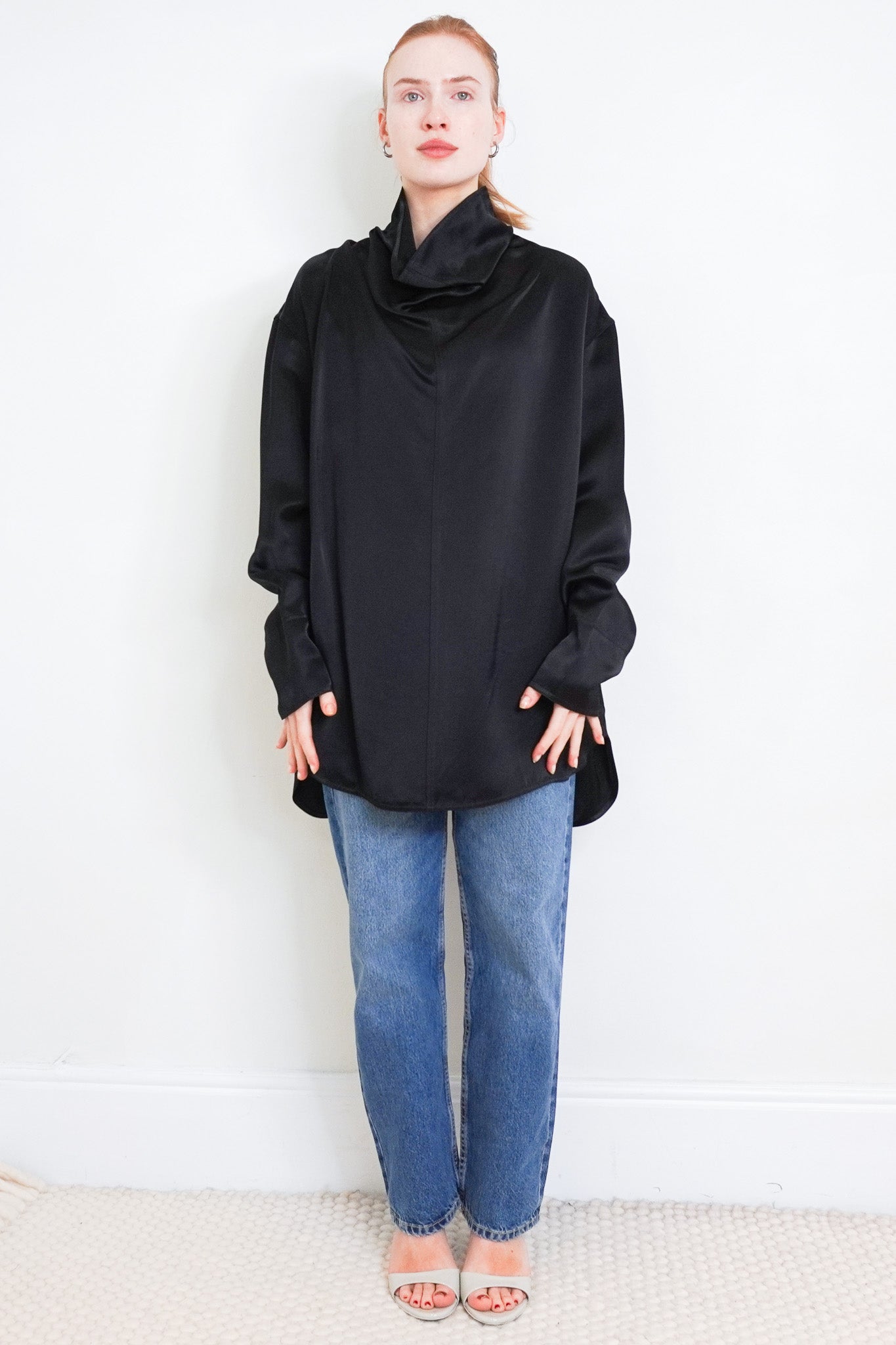 Toteme Satin Top in Black | Authentic Preloved - Reloved Again