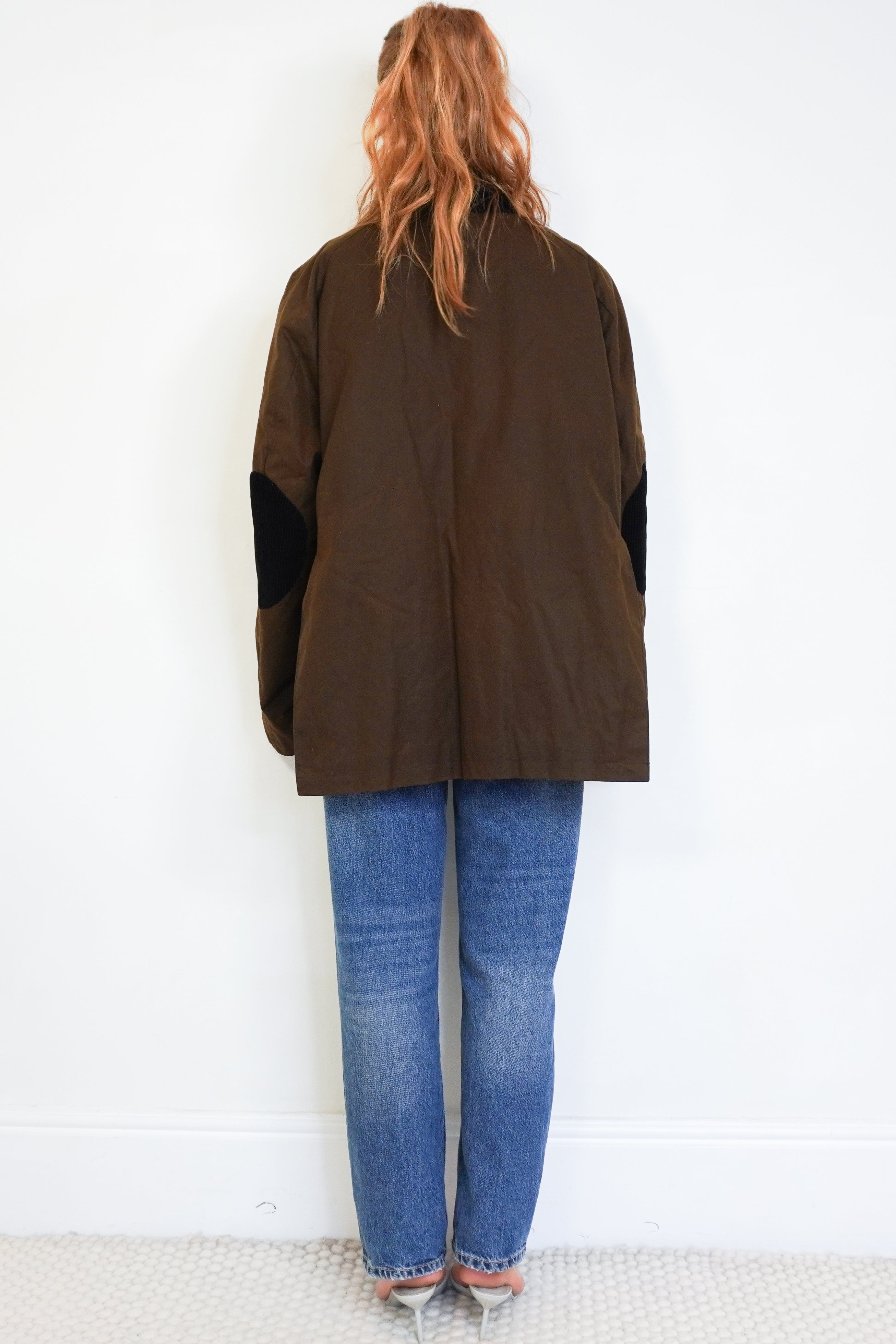 Toteme Brown Wax Country Jacket back photo chelsea london