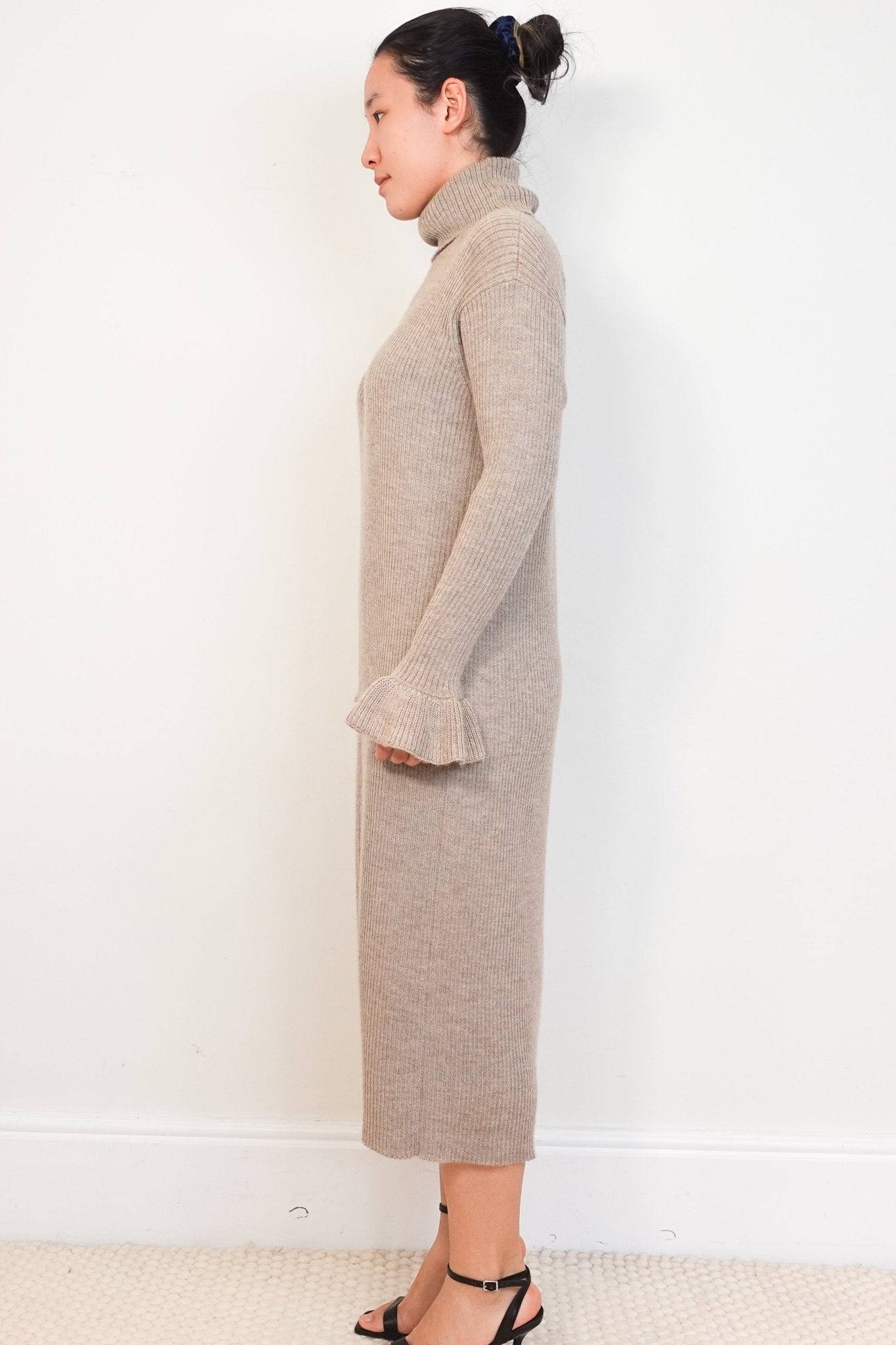 Ulla Johnson Beige Knitted Maxi Dress RRP £450 | Authentic Preloved - Reloved Again