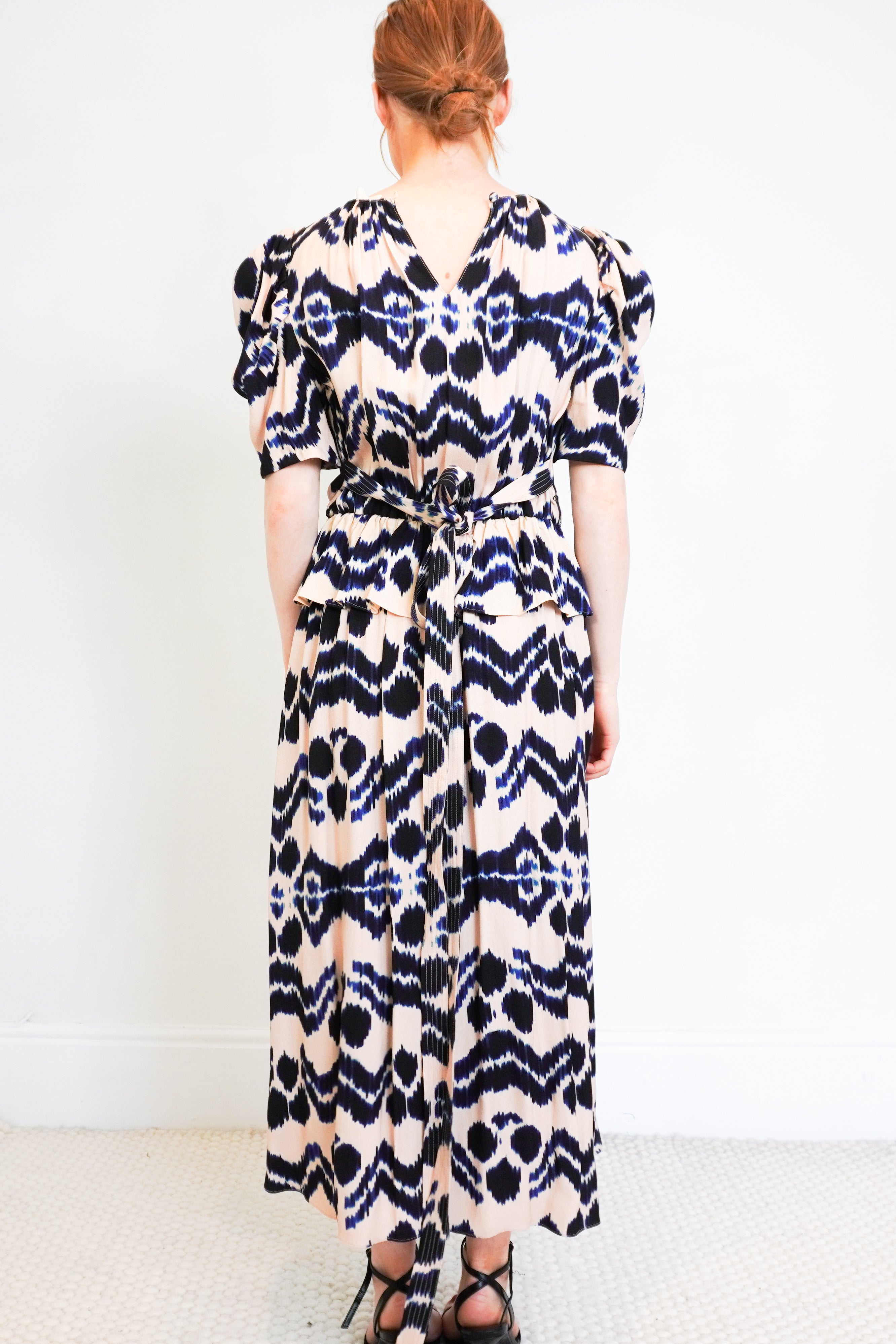 Ulla-Johnson-Pink-&-Blue-Ruffle-Gown-back-picture-Chelsea-London