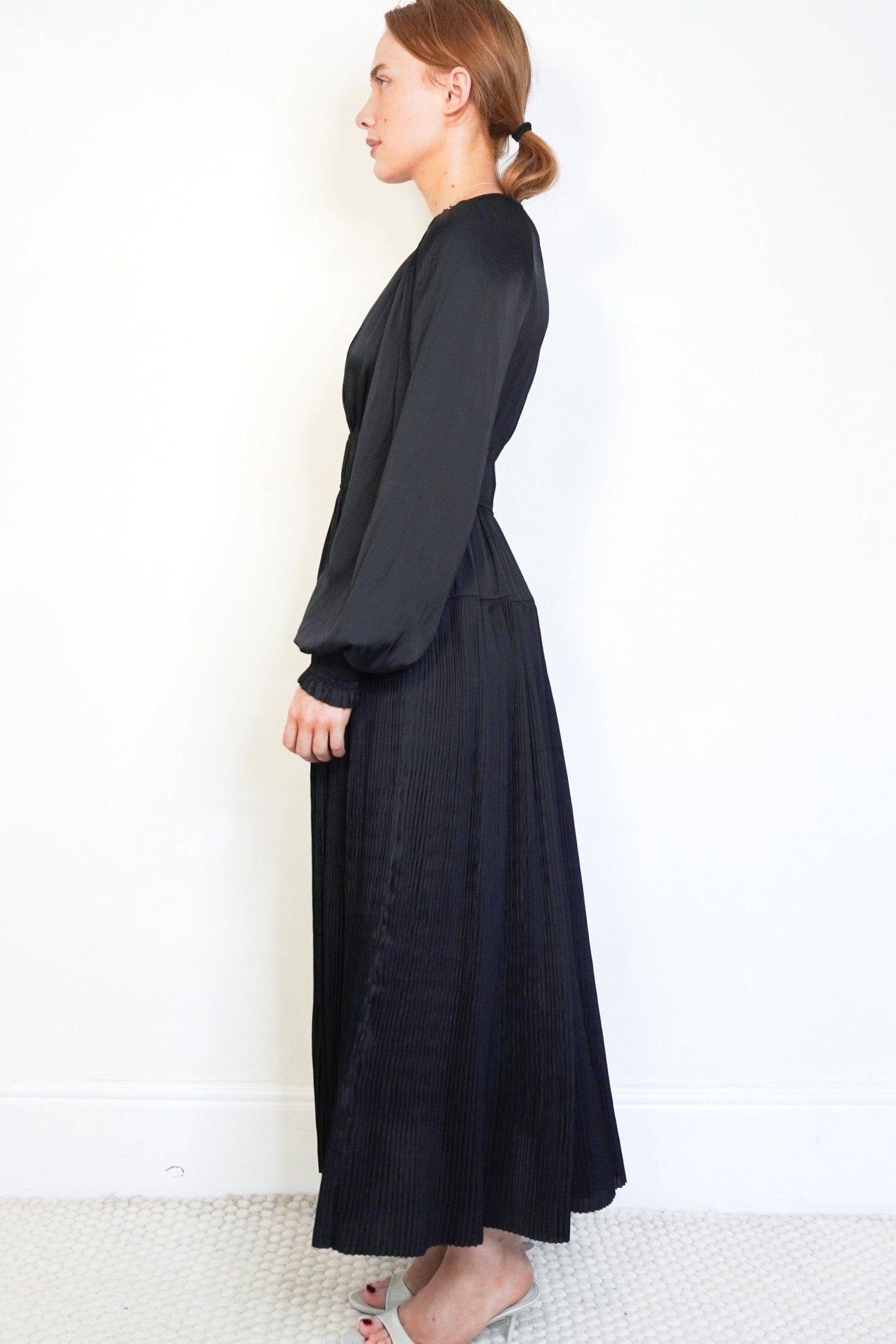 Ulla Johnson Black Maxi Satin Dress (RRP £737) | Authentic Preloved - Reloved Again