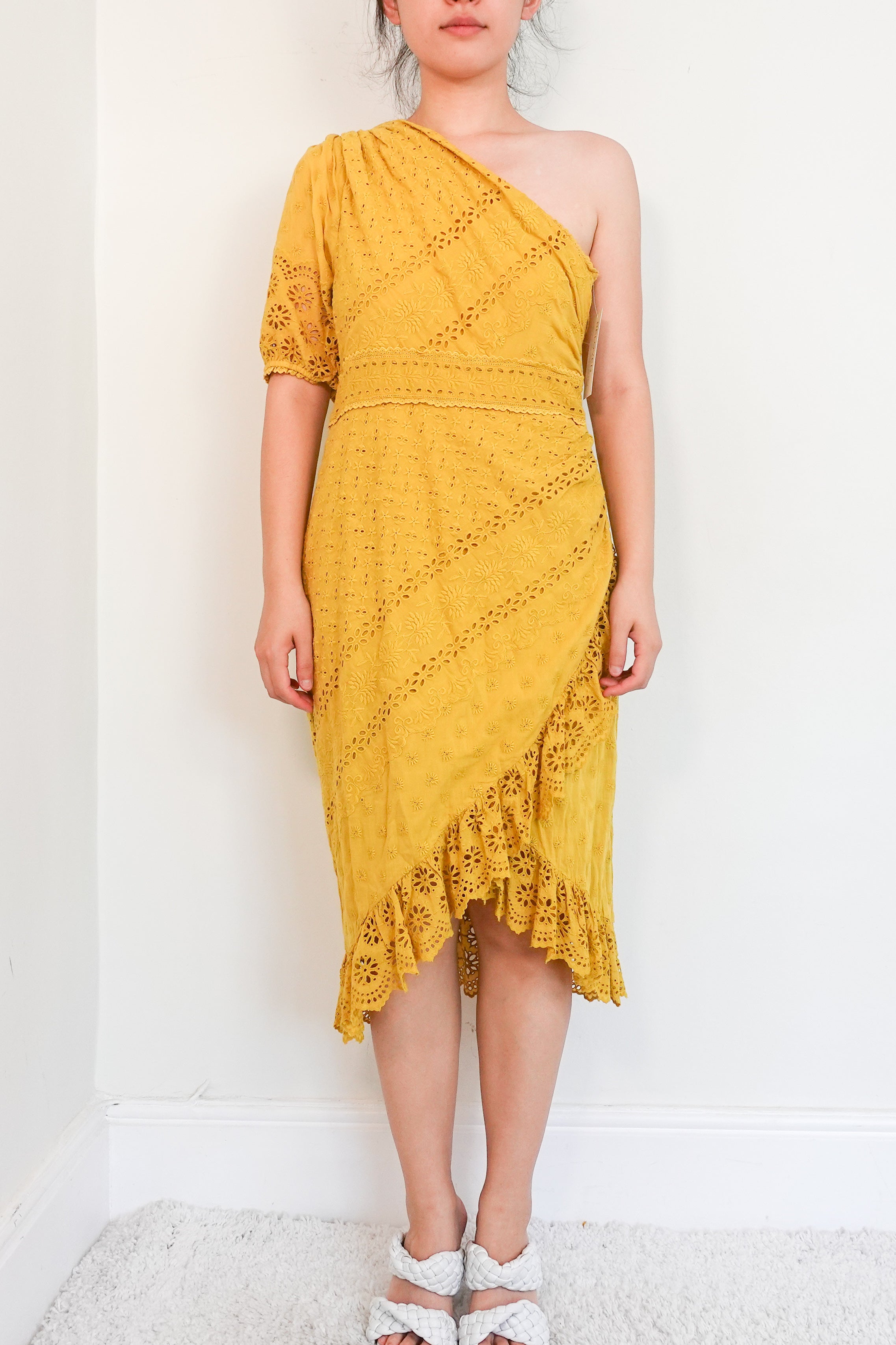 Ulla Johnson Gwyneth Eyelet Embroidered midi Dress RRP £199 | Authentic Preloved