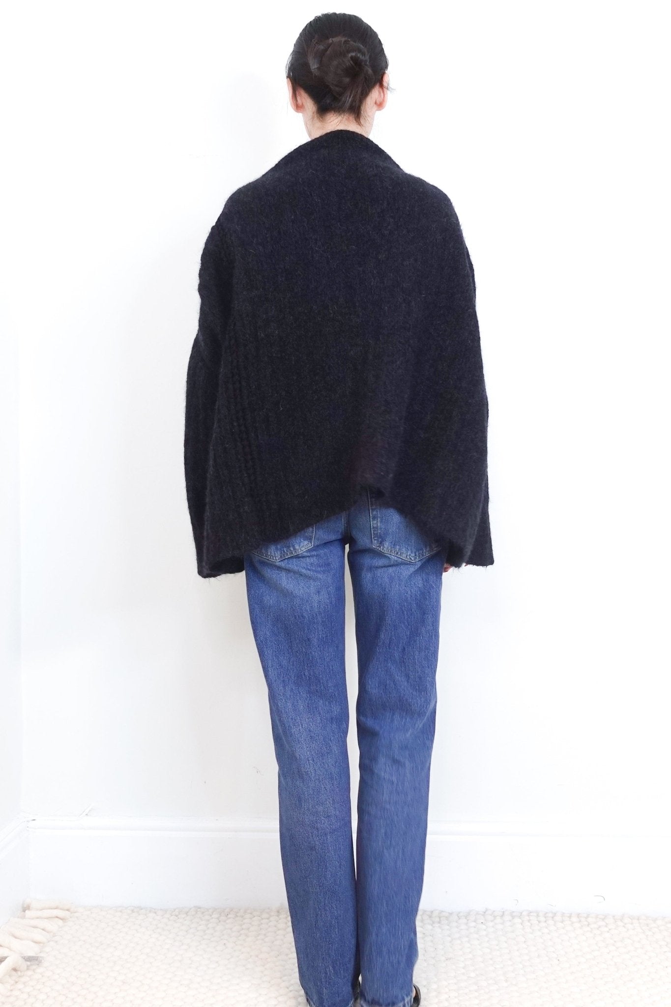 Uma Wang Black Knitted Mohair Jumper RRP £570 | Authentic Preloved - Reloved Again