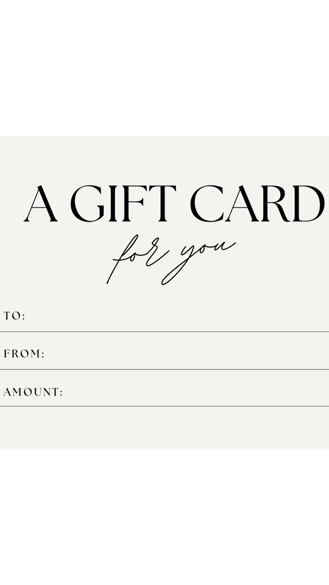 £25 Gift Voucher