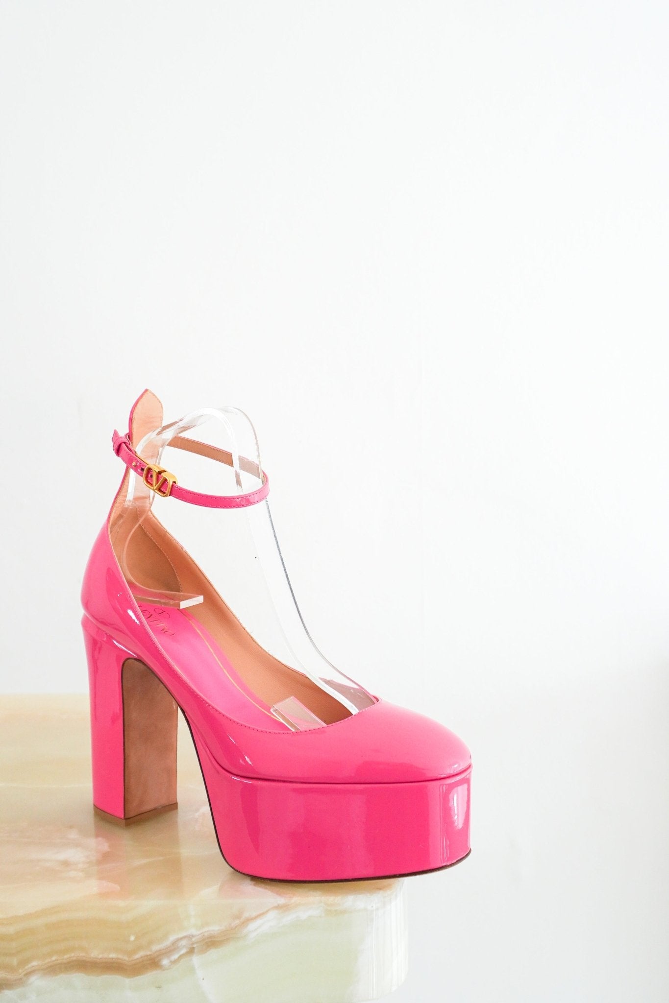 Valentino Pink Wedge Platform Heels RRP £567 | Authentic Preloved - Reloved Again