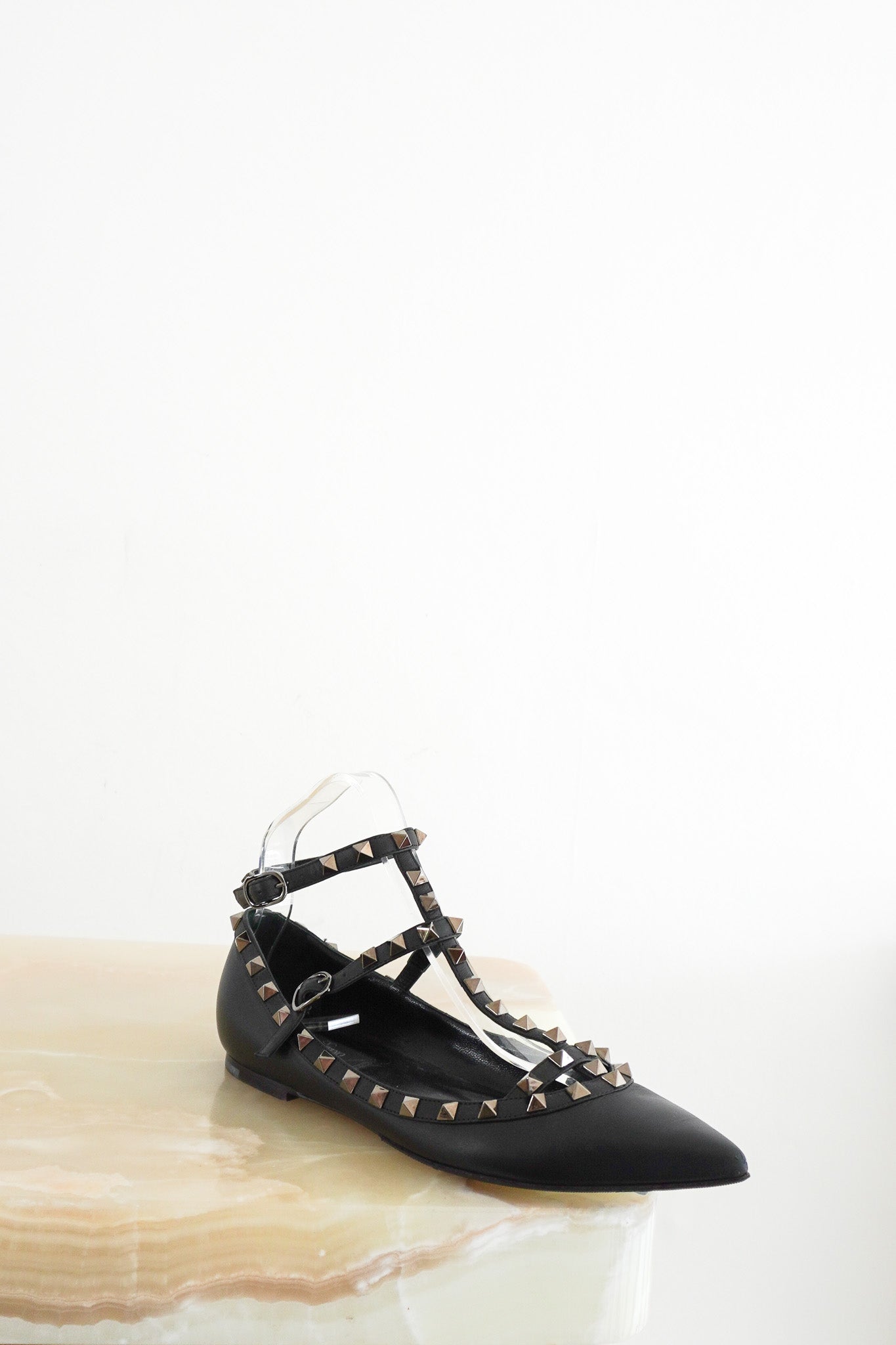 Valentino Rockstud Flats in Black RRP £585 | Authentic Preloved - Reloved Again