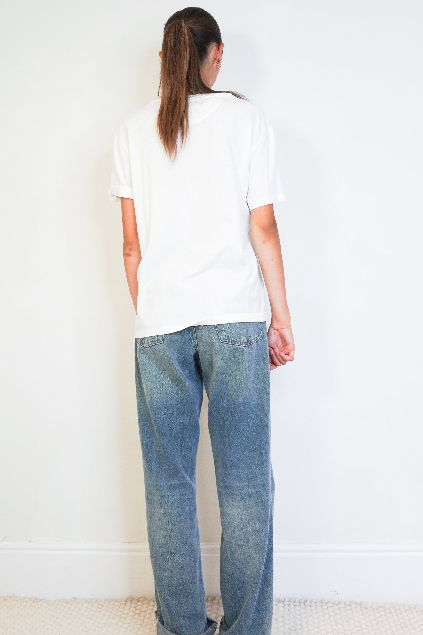 Valentino VLTN Logo White Cotton T-Shirt (RRP £390) | Authentic Preloved - Reloved Again