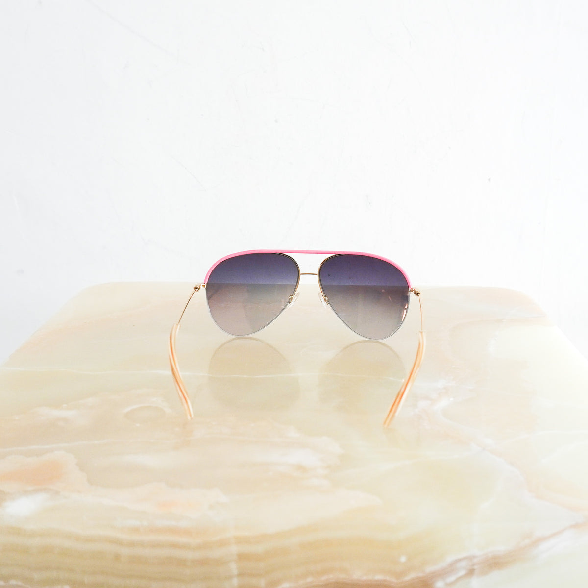 Victoria Beckham Pink and Green Aviator Sunglasses! Rare! Victoria Beckham Pink Aviator Sunglasses | Authentic  main image 3