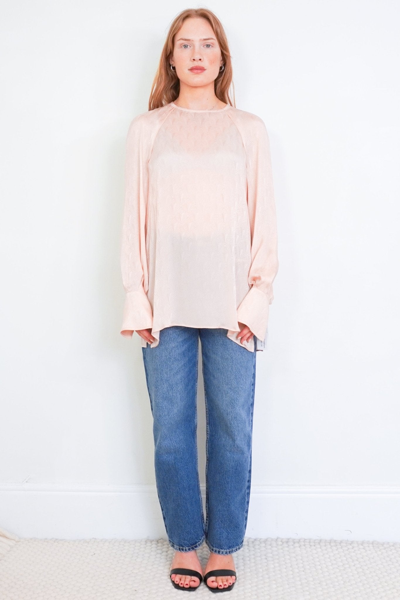 Victoria Beckham Pink Silk Blend Blouse RRP £250 | Authentic Preloved - Reloved Again