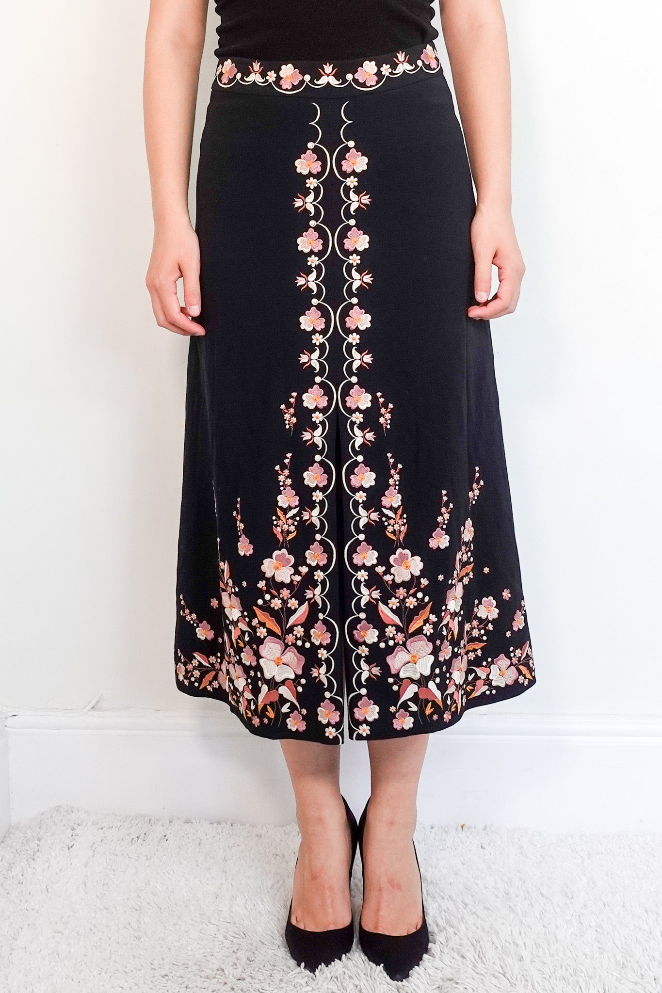 Vilshenko Silk Floral Skirt RRP £550 | Preloved Authentic