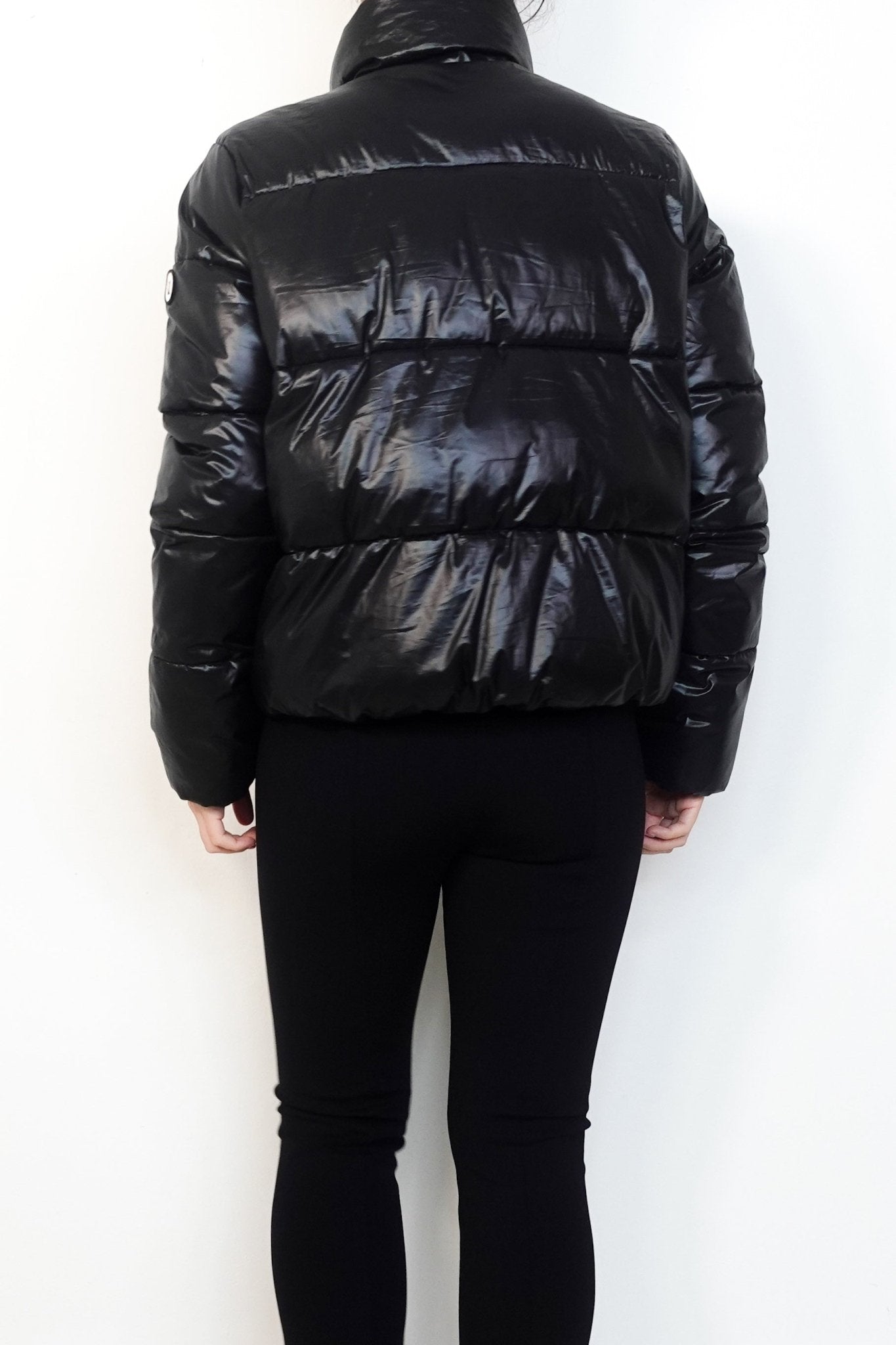 Vuori Black Puffer Bomber Zip Up Coat RRP £300 | Authentic Preloved - Reloved Again