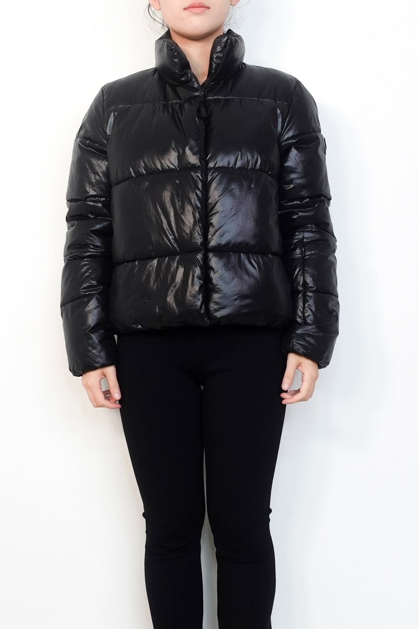 Vuori Black Puffer Bomber Zip Up Coat RRP £300 | Authentic Preloved - Reloved Again