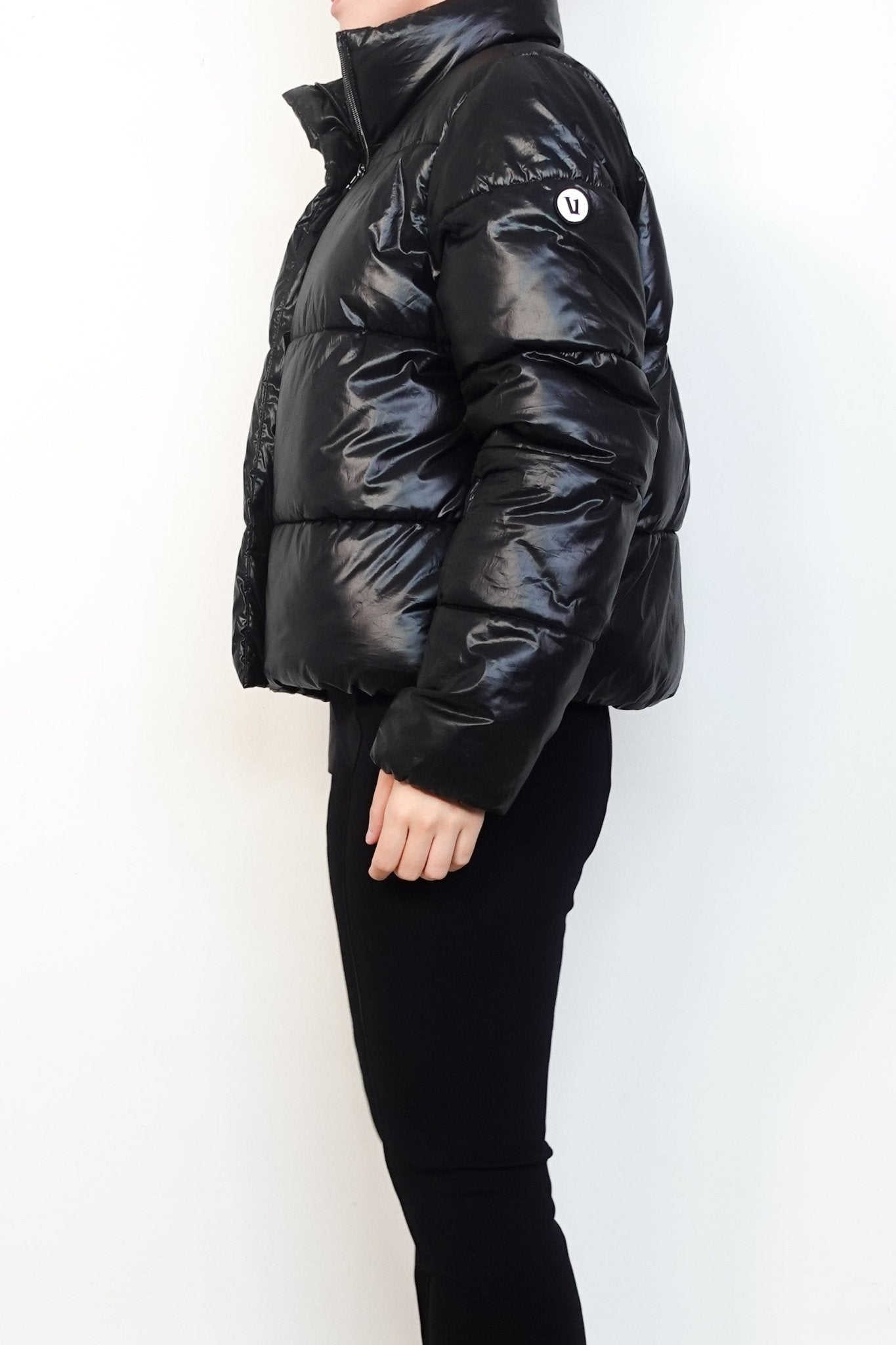 Vuori Black Puffer Bomber Zip Up Coat RRP £300 | Authentic Preloved - Reloved Again