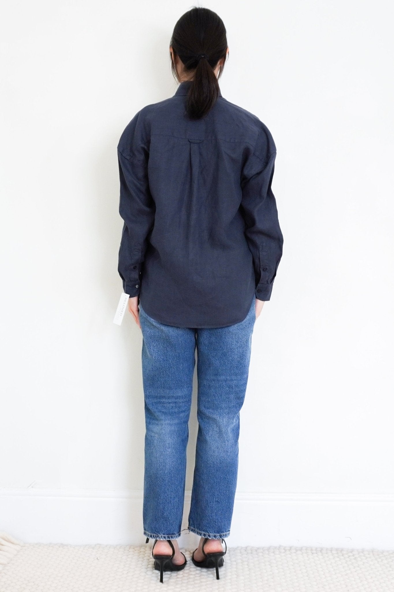 WNU-The-Weekend-Navy-Linen-Shirt-back-picture-Chelsea-London