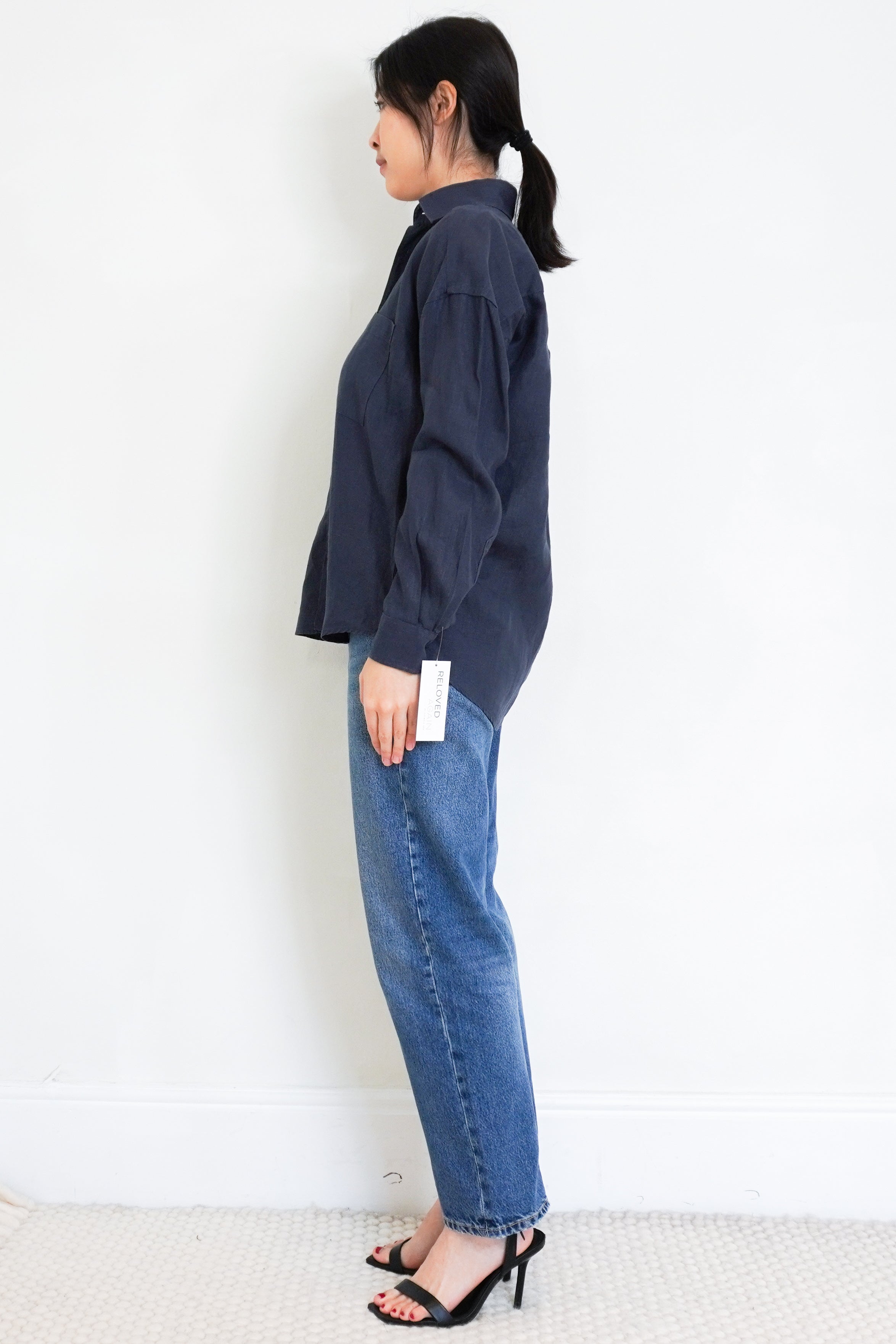 WNU-The-Weekend-Navy-Linen-Shirt-side-picture-Chelsea-London