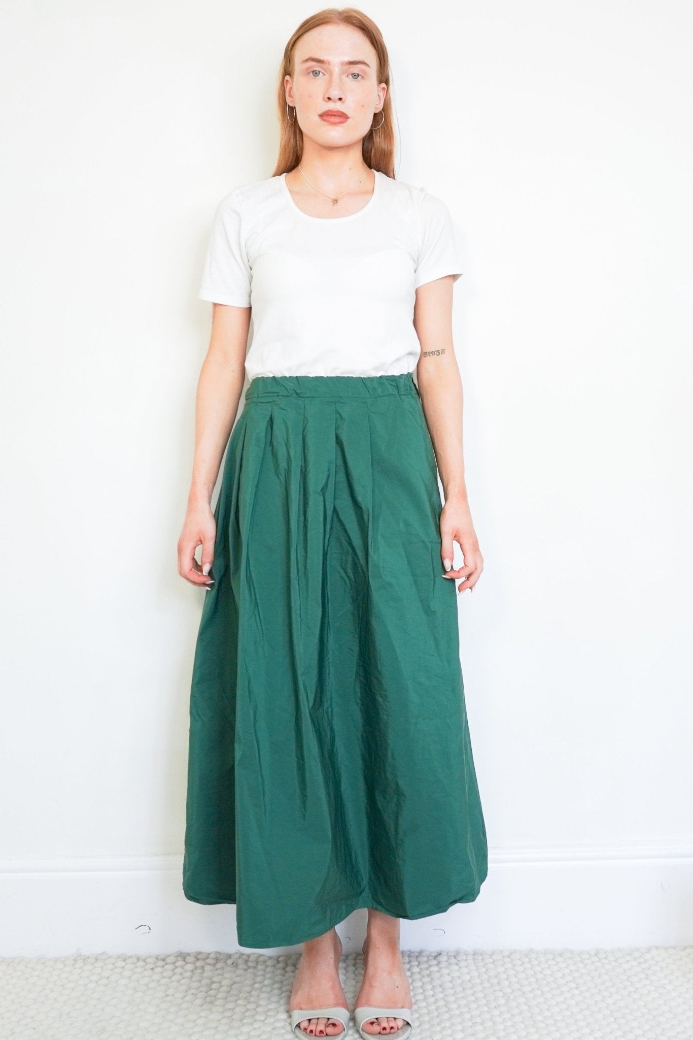 Weekend Max Mara Green Maxi Skirt (RRP £250) | Authentic Preloved - Reloved Again