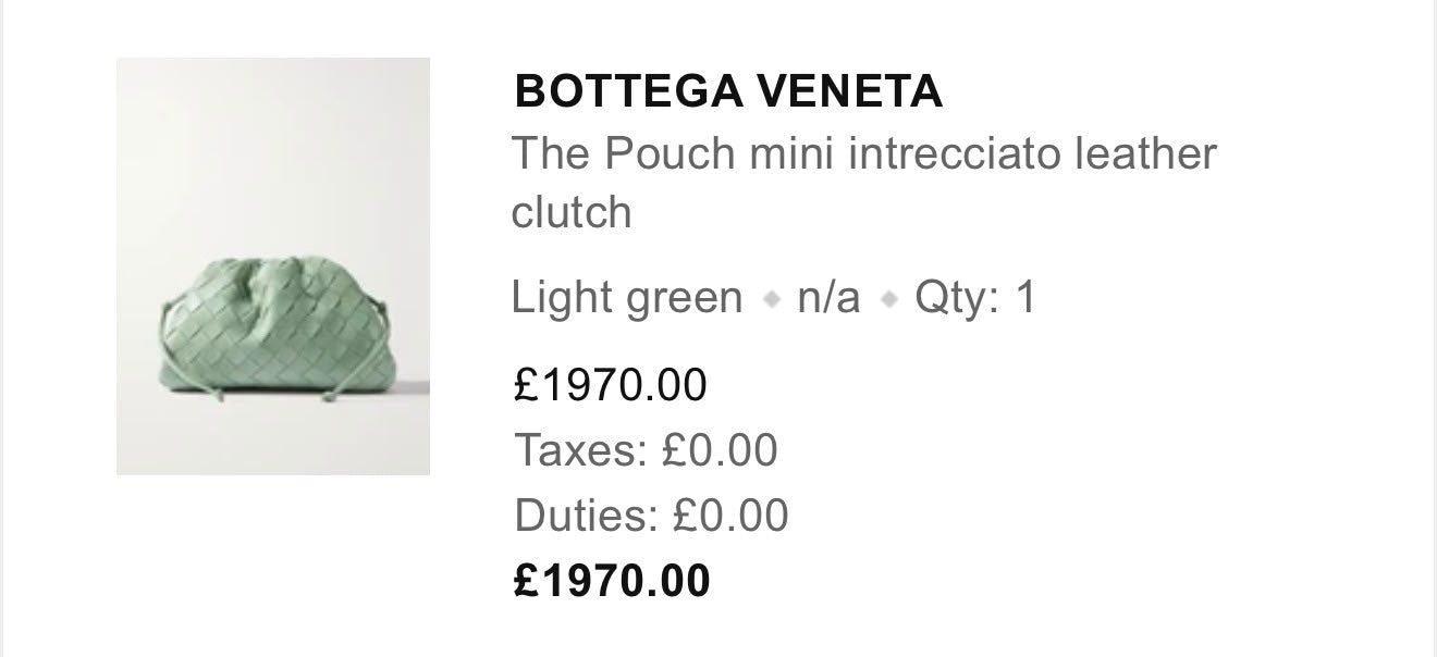 Bottega Veneta Mini Intrecciato Pouch Crossbody Bag in Seafoam Green Leather (RRP £2100) | Authentic Preloved