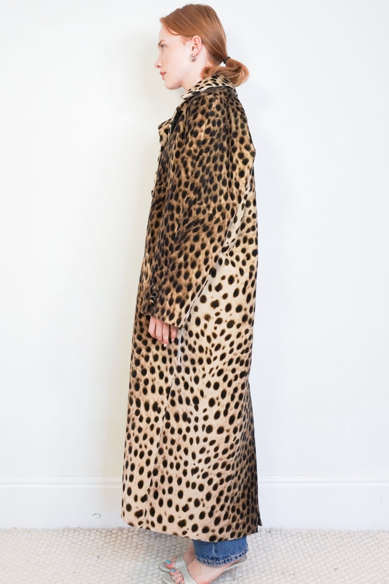 Wiggy Kit Mercer Leopard Velvet Coat (RRP £1000) | Authentic Preloved - Reloved Again