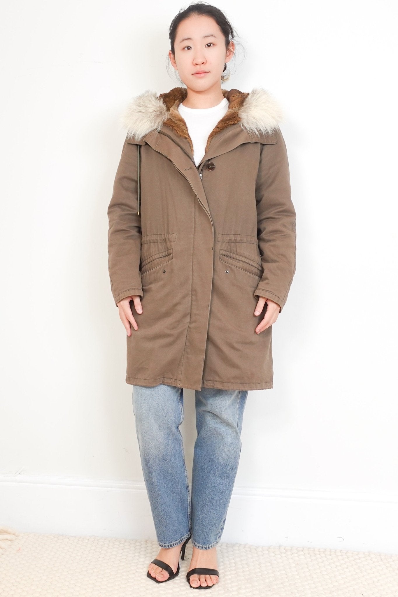 Yves Salomon Cayote Lined Coat RRP £2000 | Authentic Preloved - Reloved Again
