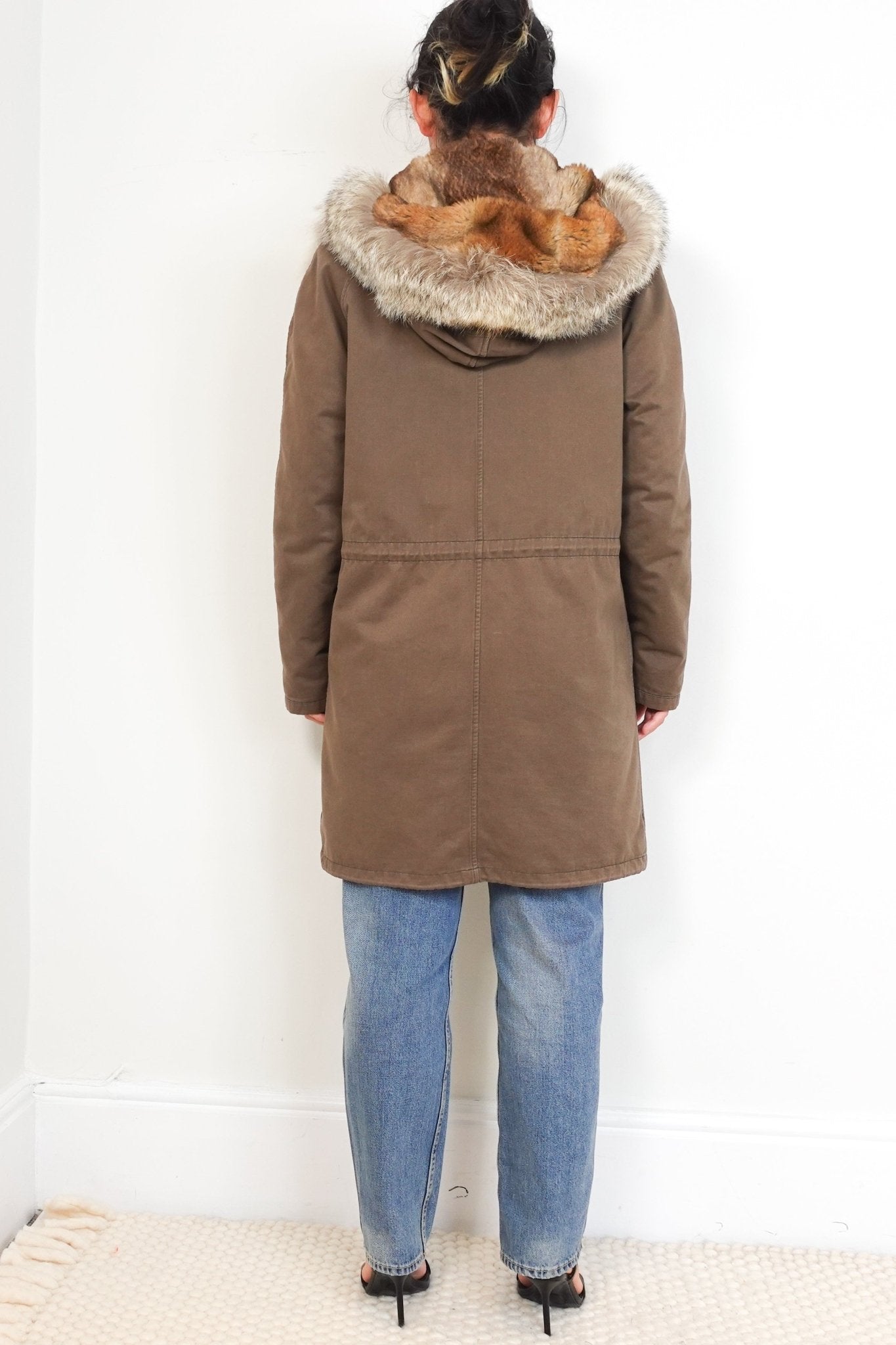 Yves Salomon Cayote Lined Coat RRP £2000 | Authentic Preloved - Reloved Again